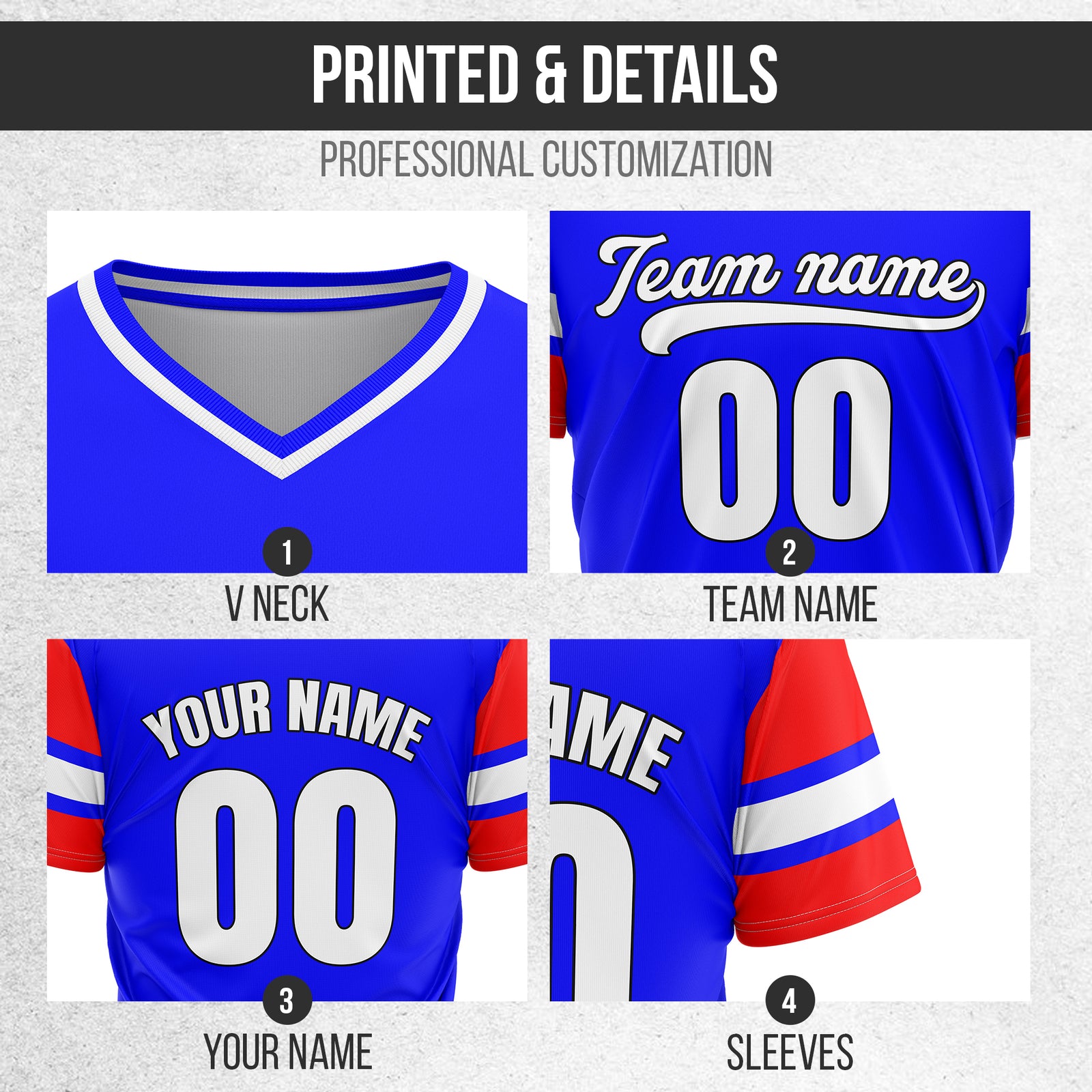 Custom StormLine Blue Pullover Baseball Sports Jersey Personalized Uniform with Name & Number