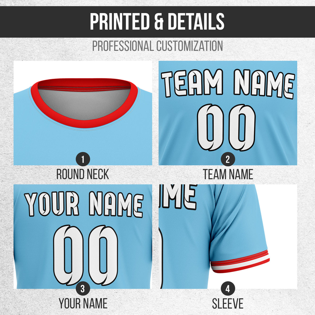 Custom Manchester City Fan Jersey Personalized with Name & Number