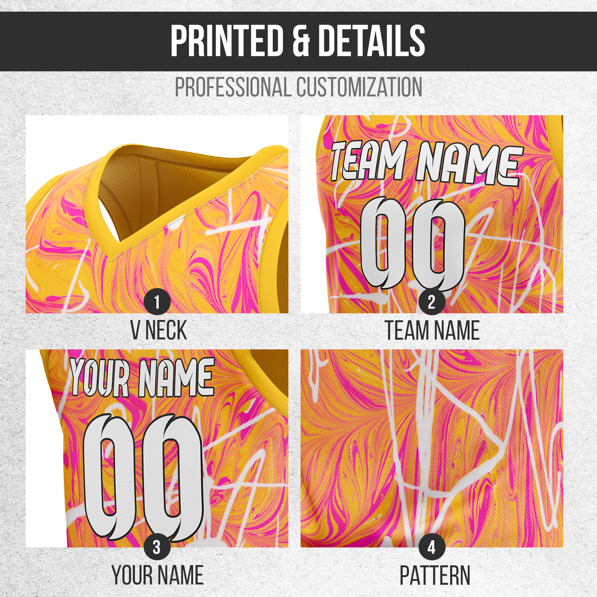 Graphti pattern - Orange