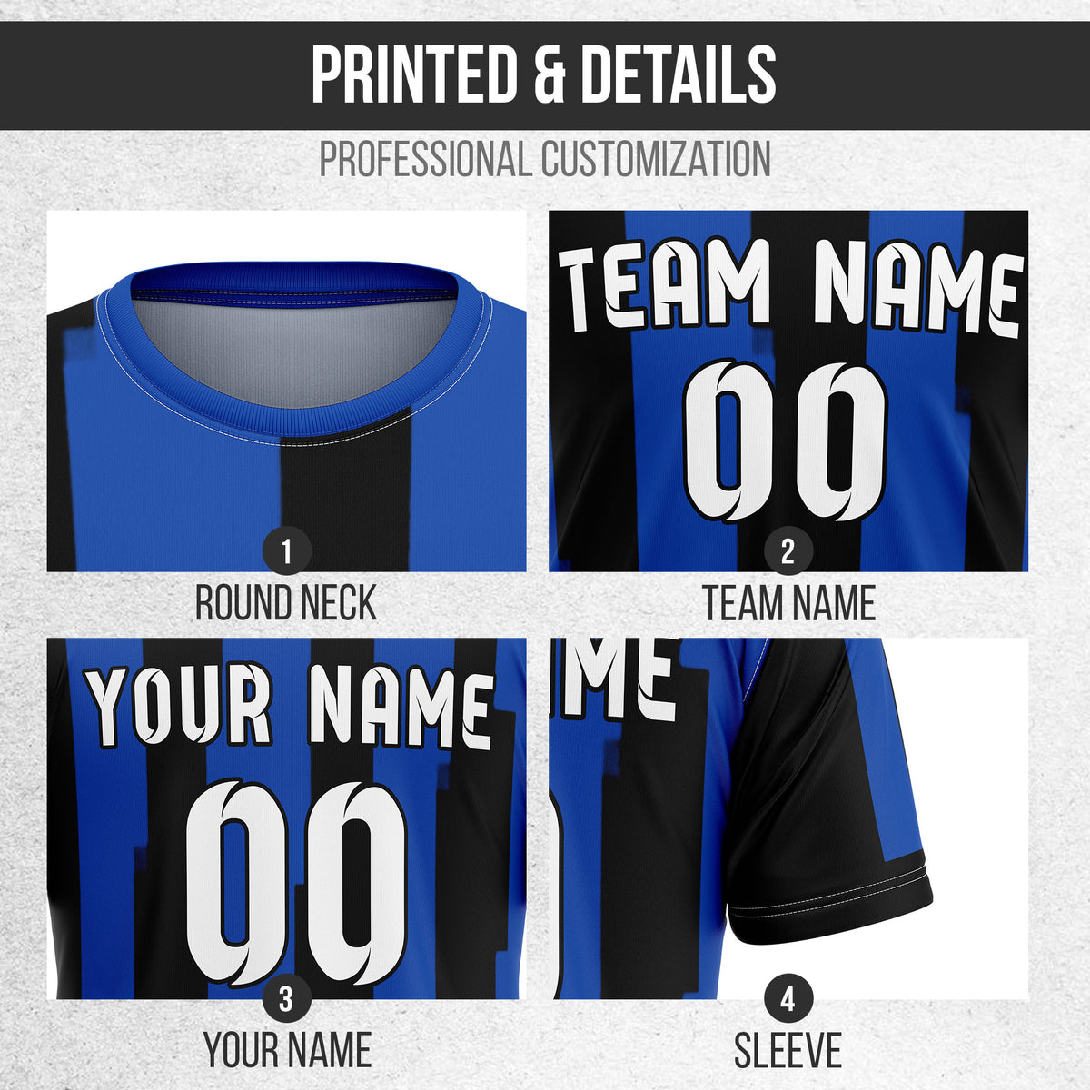 Custom Inter Milan Fan Jersey Personalized with Name & Number
