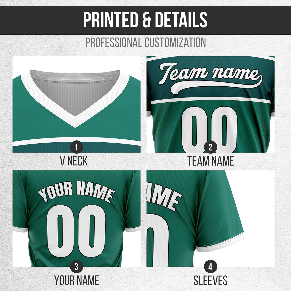 Custom ProEdge Teal Baseball Sports Jersey Personalized Uniform with Name & Number