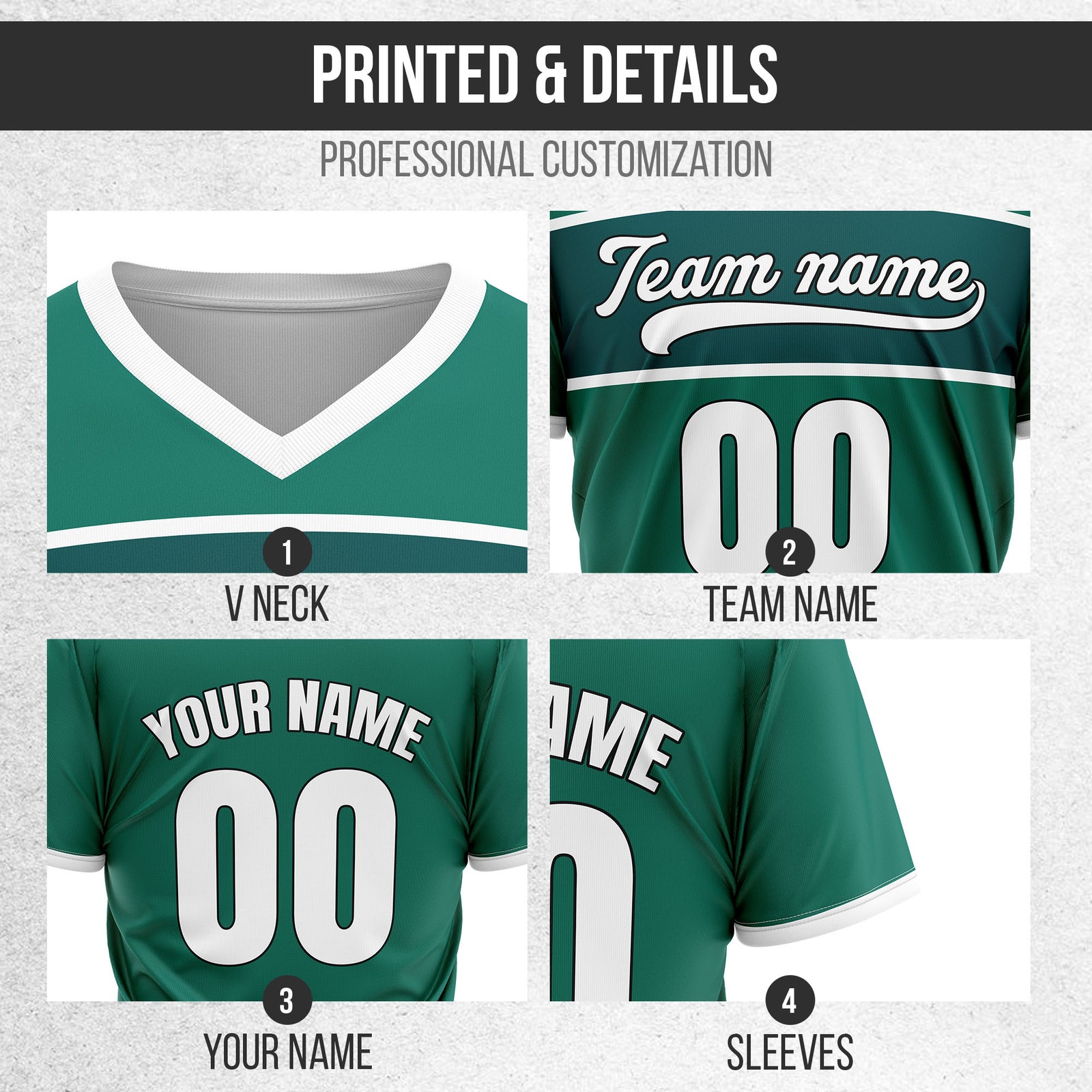 Custom ProEdge Teal Baseball Sports Jersey Personalized Uniform with Name & Number