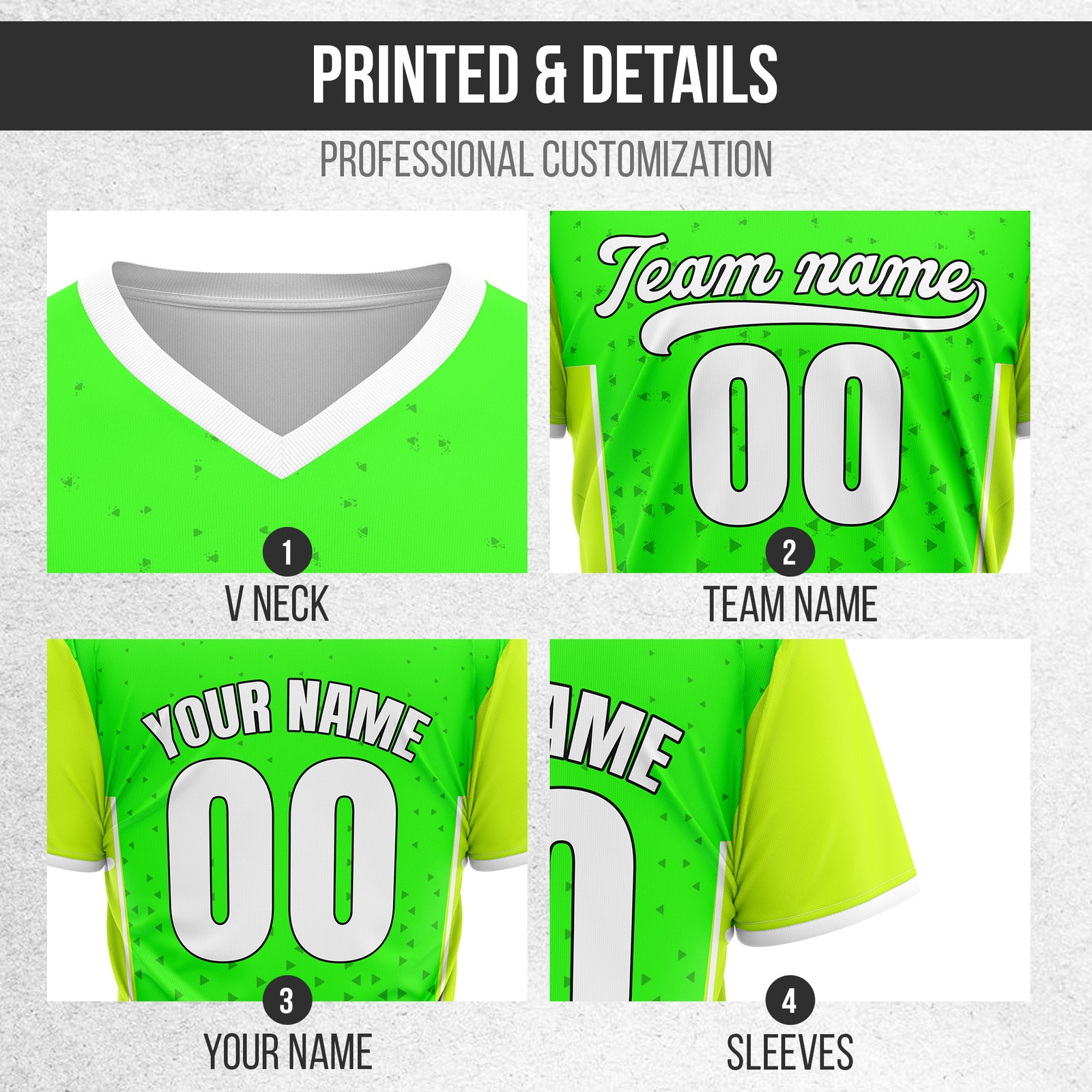Custom HexaFade Neon Green Pullover Baseball Sports Jersey Personalized Uniform with Name & Number