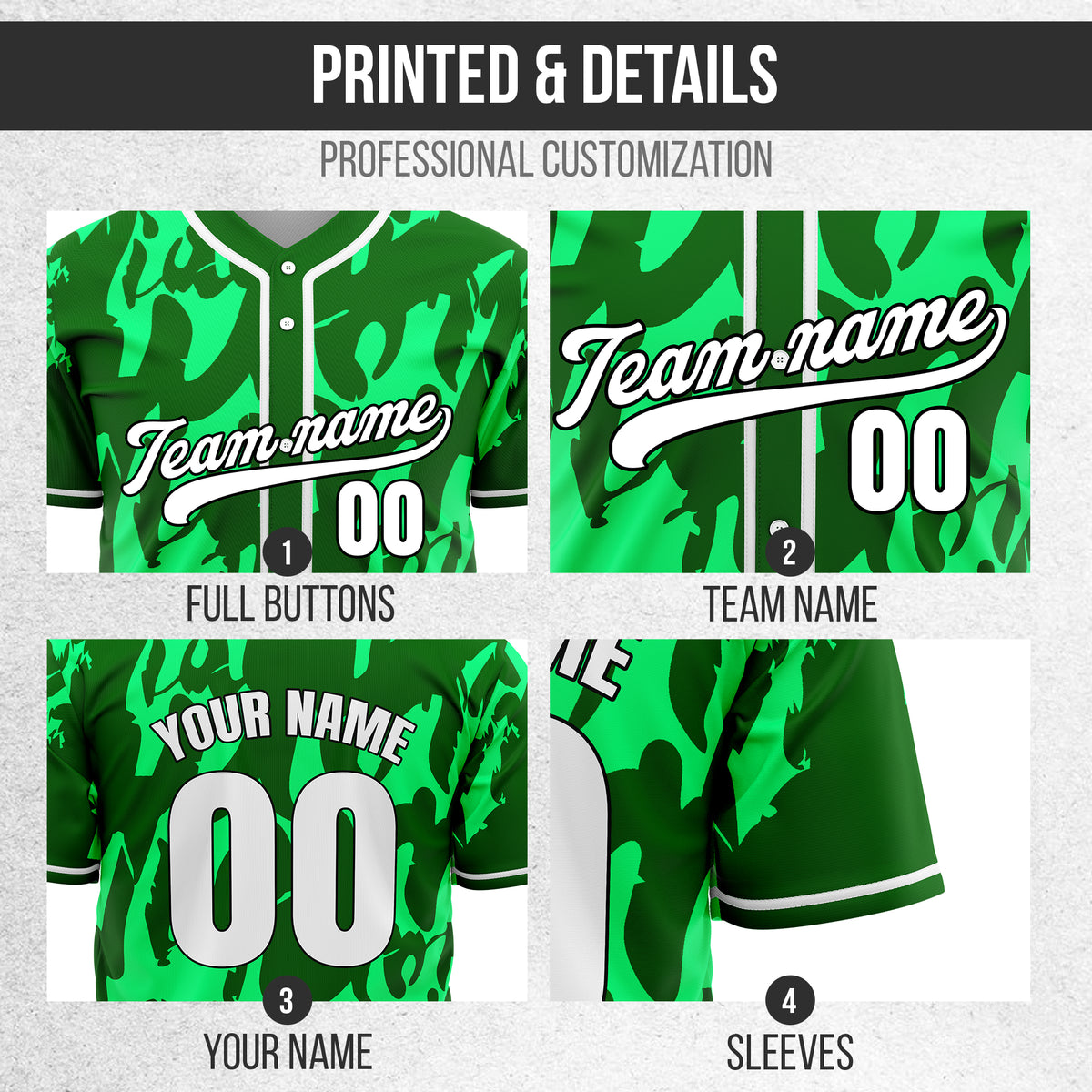 Custom Graffiti Sox Green Baseball Sports Jersey Personalized Uniform with Name & Number