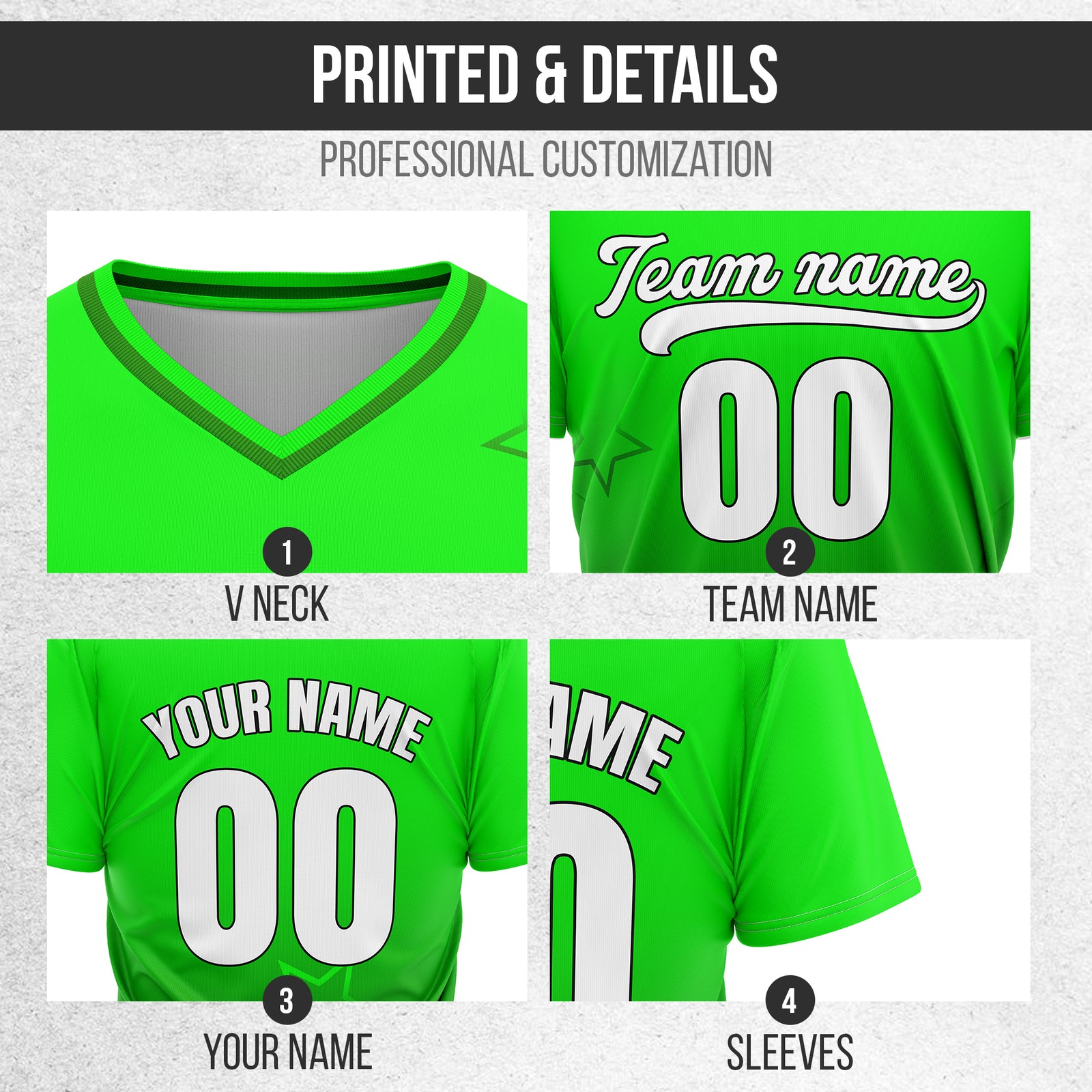 Custom Star Gradient Baseball Neon Green Sports Jersey Personalized Uniform with Name & Number