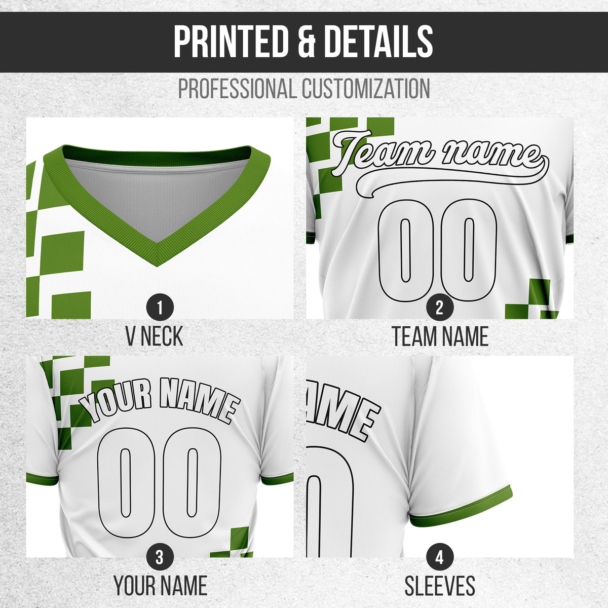 Custom Shadow Pixel White Baseball Sports Jersey Personalized Uniform with Name & Number