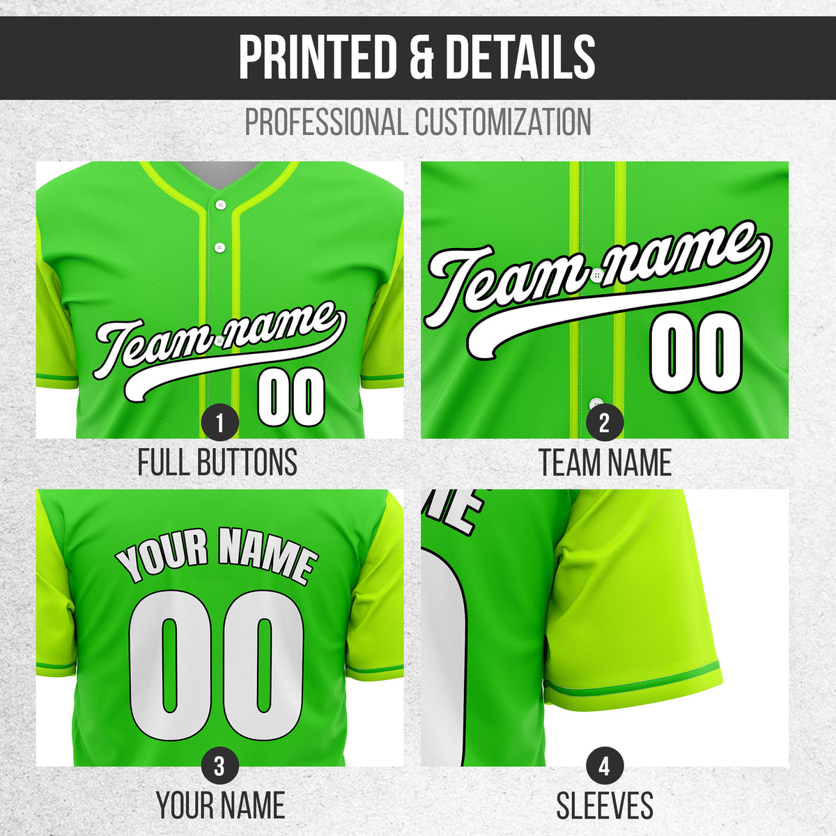 Custom Crimson Neon Green Raglan Style Baseball Sports Jersey Personalized Uniform with Name & Number