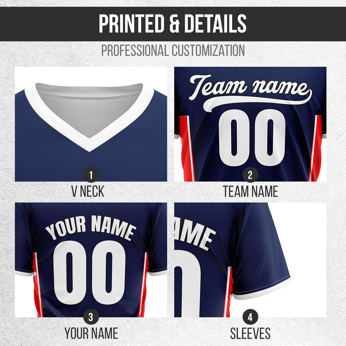 Custom HexaFade Navy Pullover Baseball Sports Jersey Personalized Uniform with Name & Number