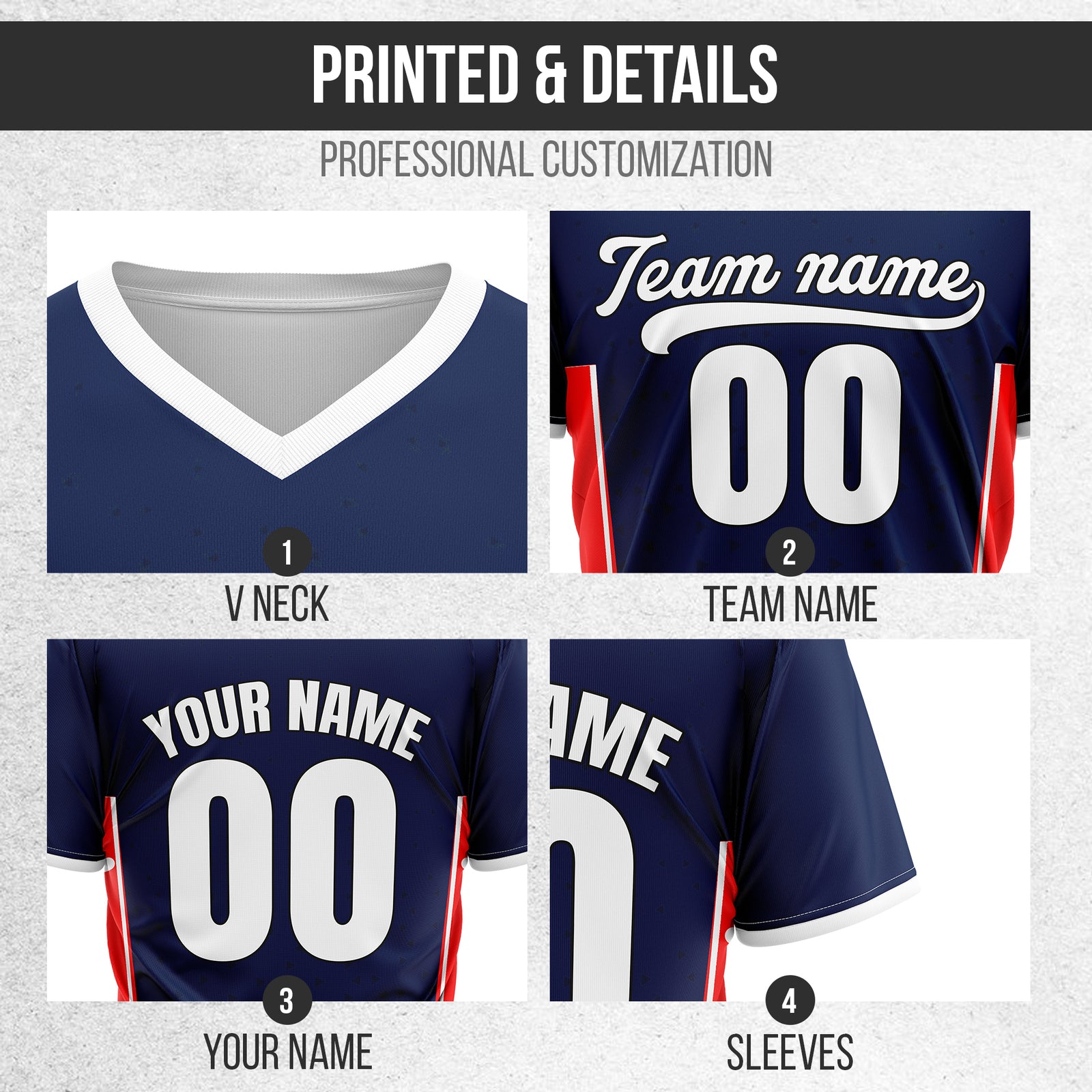 Custom HexaFade Navy Pullover Baseball Sports Jersey Personalized Uniform with Name & Number