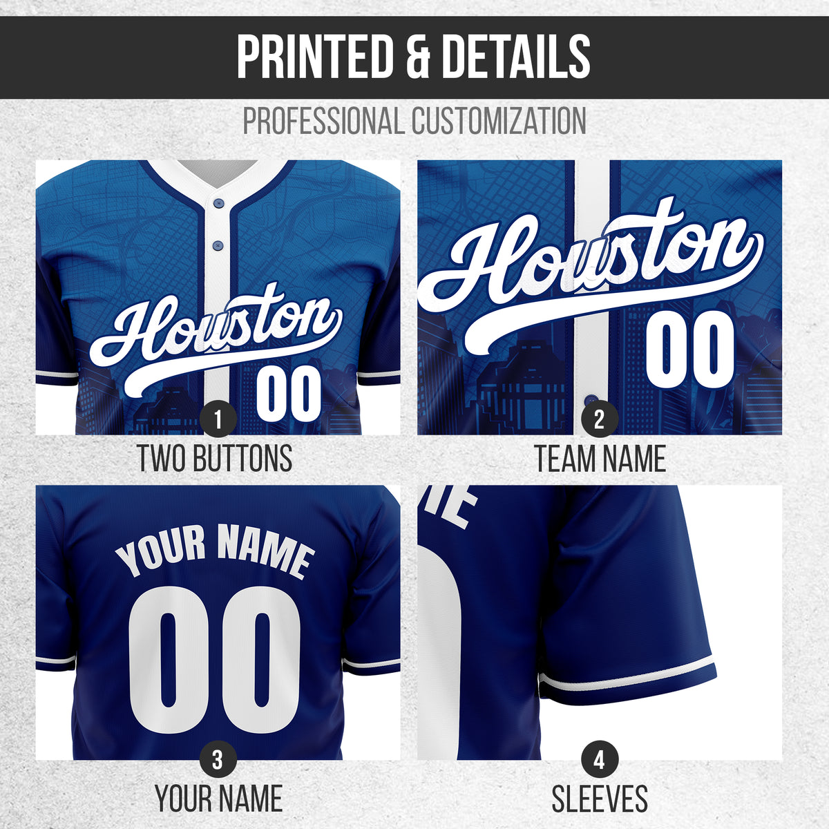 Custom City Edition Baseball Sports Jersey Stitched Personalized Uniform with Name & Number