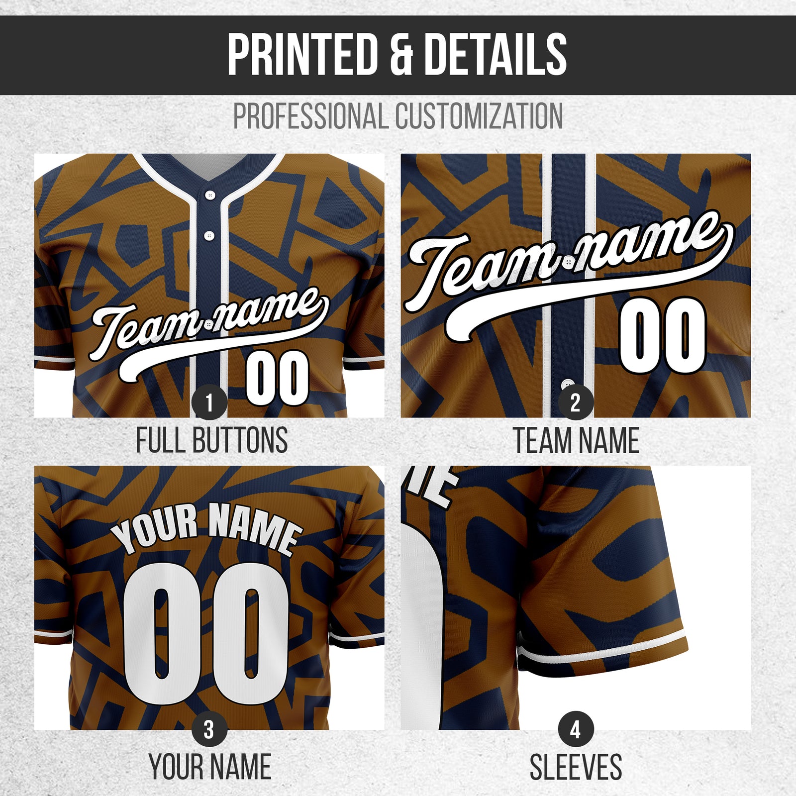 Custom Shadow Rebels Navy Baseball Sports Jersey Personalized Uniform with Name & Number