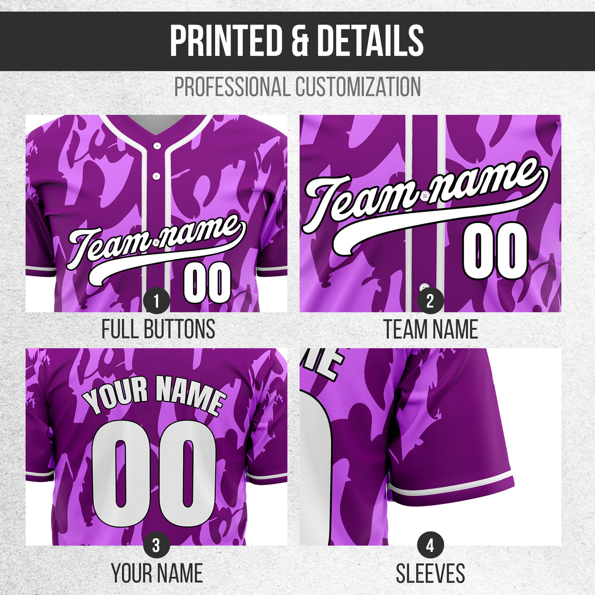 Custom Graffiti Sox Purple Baseball Sports Jersey Personalized Uniform with Name & Number