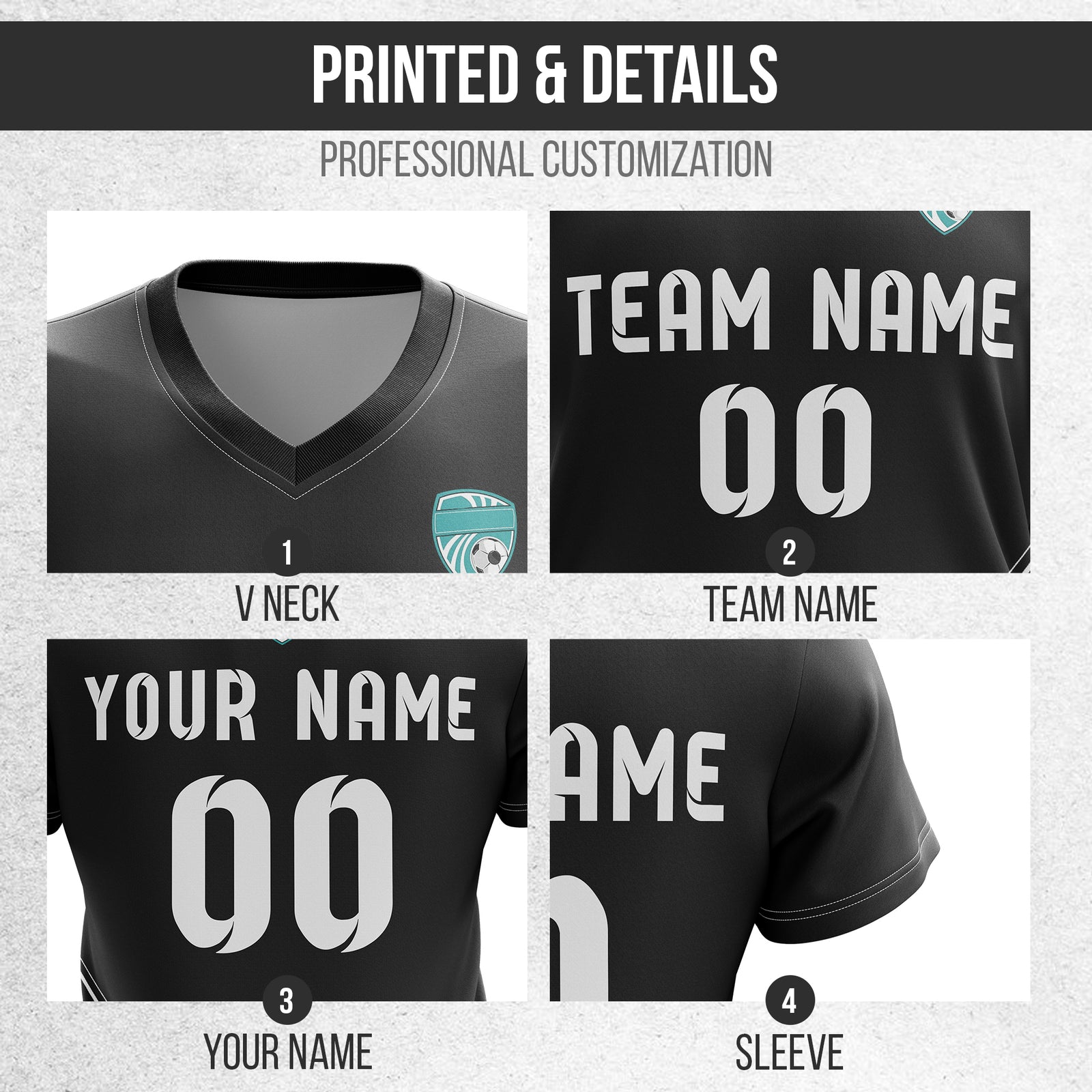 Custom WaveLine Stripe V-Neck Black Sport Tops Jersey
