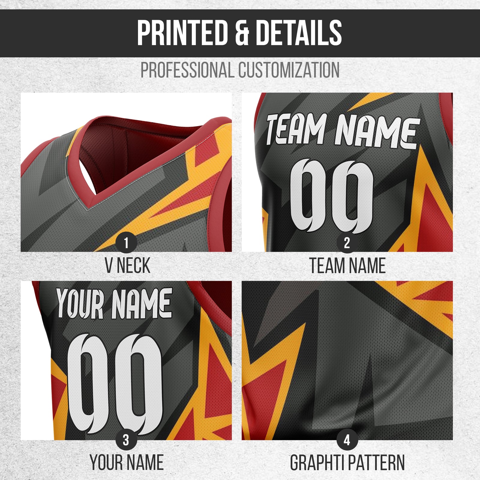 Custom Elite Red Graffiti Pattern Sets Basketball Jersey