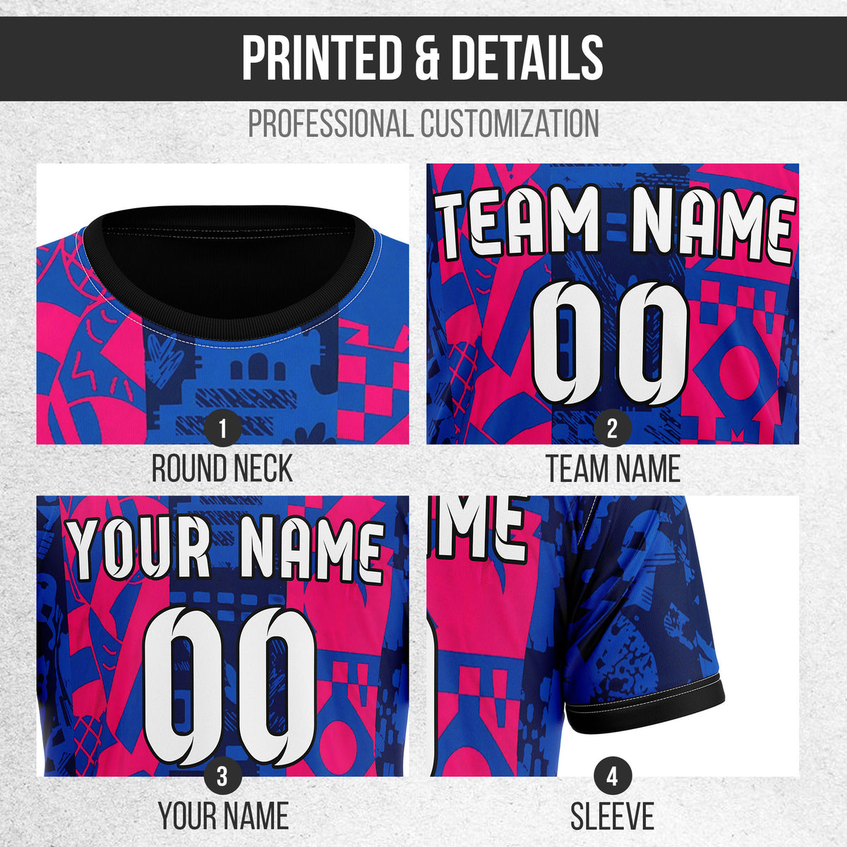 Custom FC Barcelona Fan Jersey Personalized with Name & Number