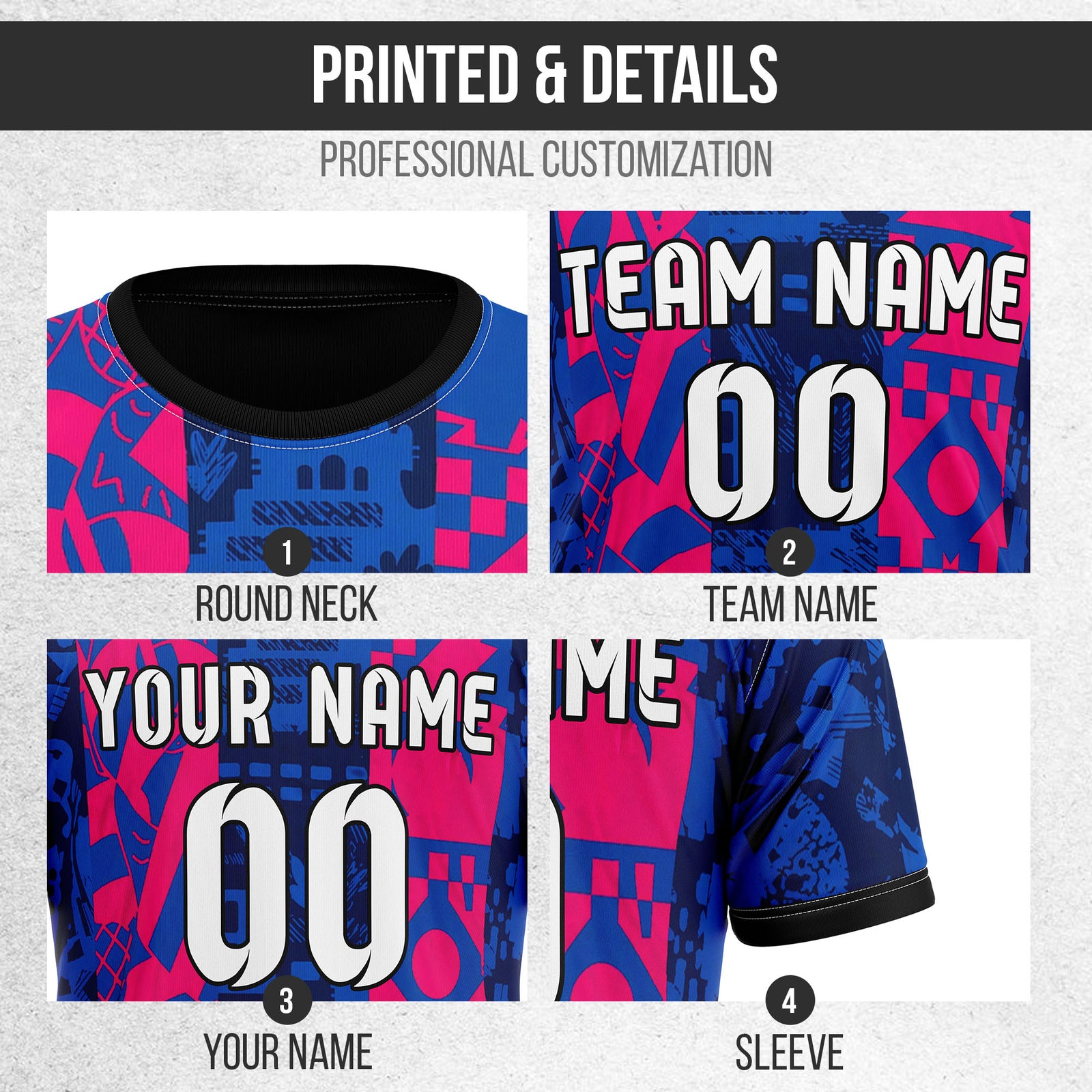 Custom FC Barcelona Fan Jersey Personalized with Name & Number