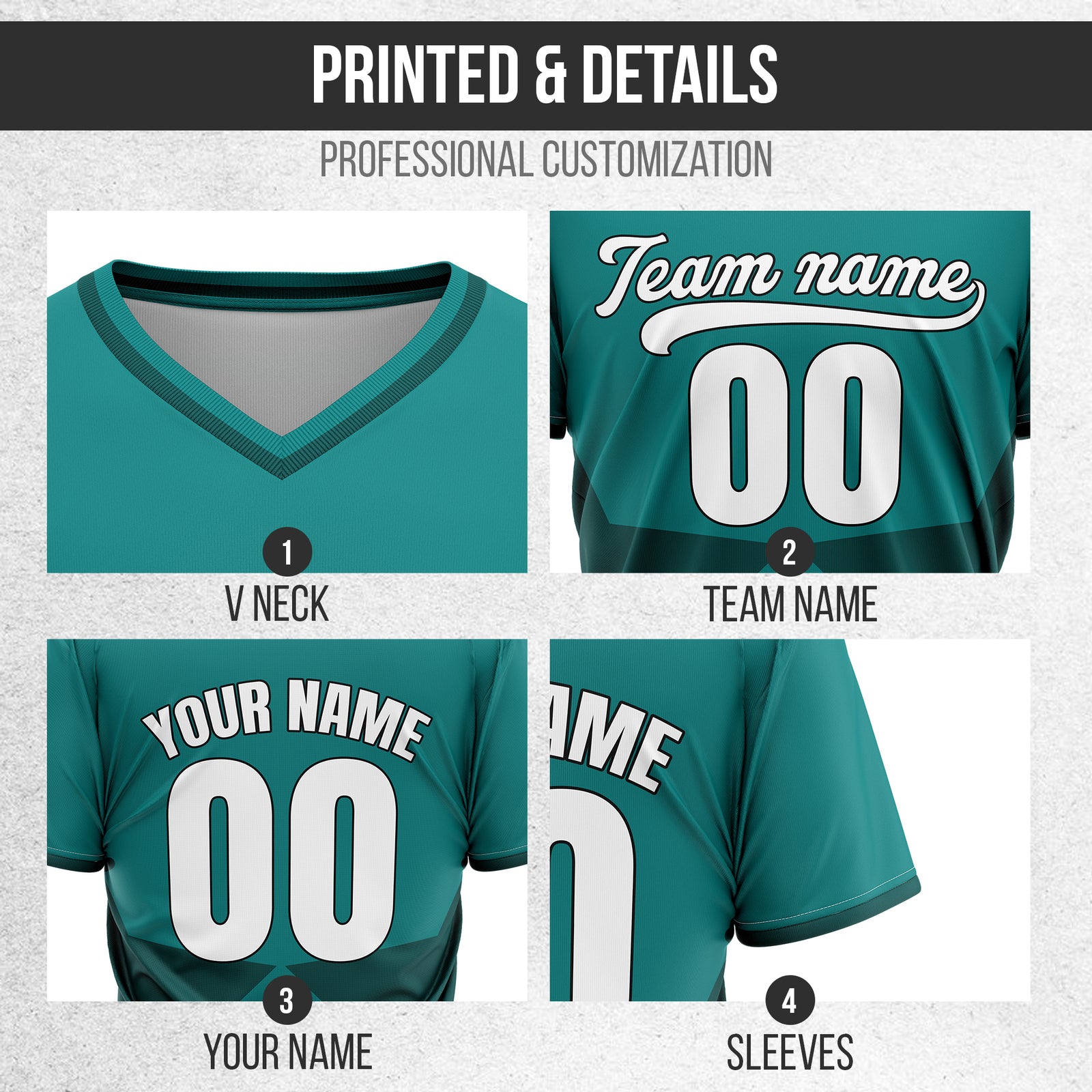 Custom NovaLine Teal Pullover Baseball Sports Jersey Personalized Uniform with Name & Number