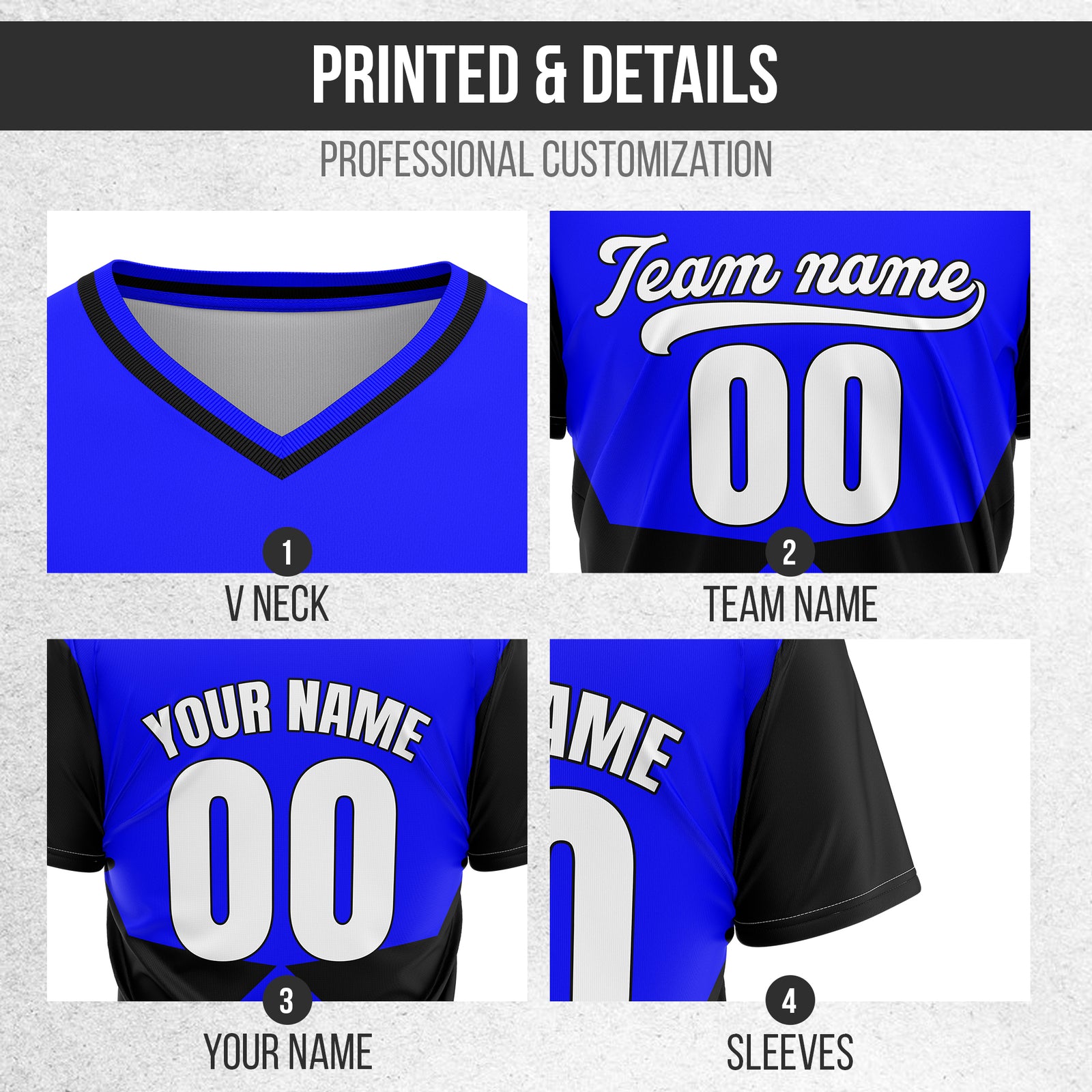 Custom NovaLine Blue Pullover Baseball Sports Jersey Personalized Uniform with Name & Number