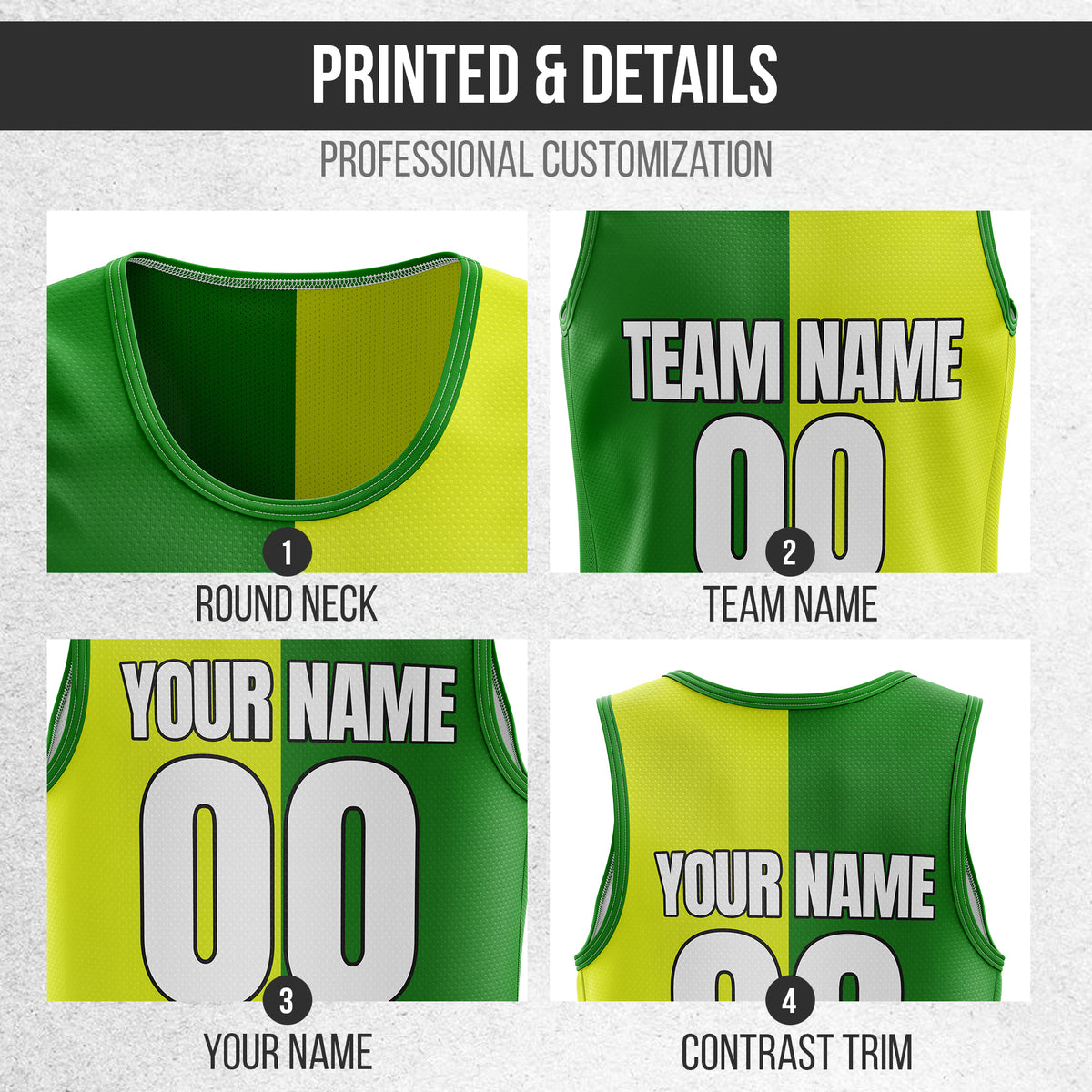Custom Elite Split Fashion Set Green Basketball Jersey