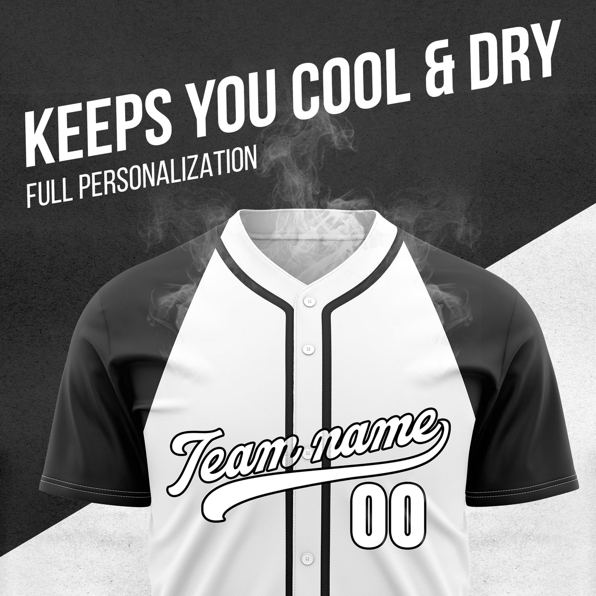 Custom Baseline Baseball White Sports Jersey Personalized Uniform with Name & Number
