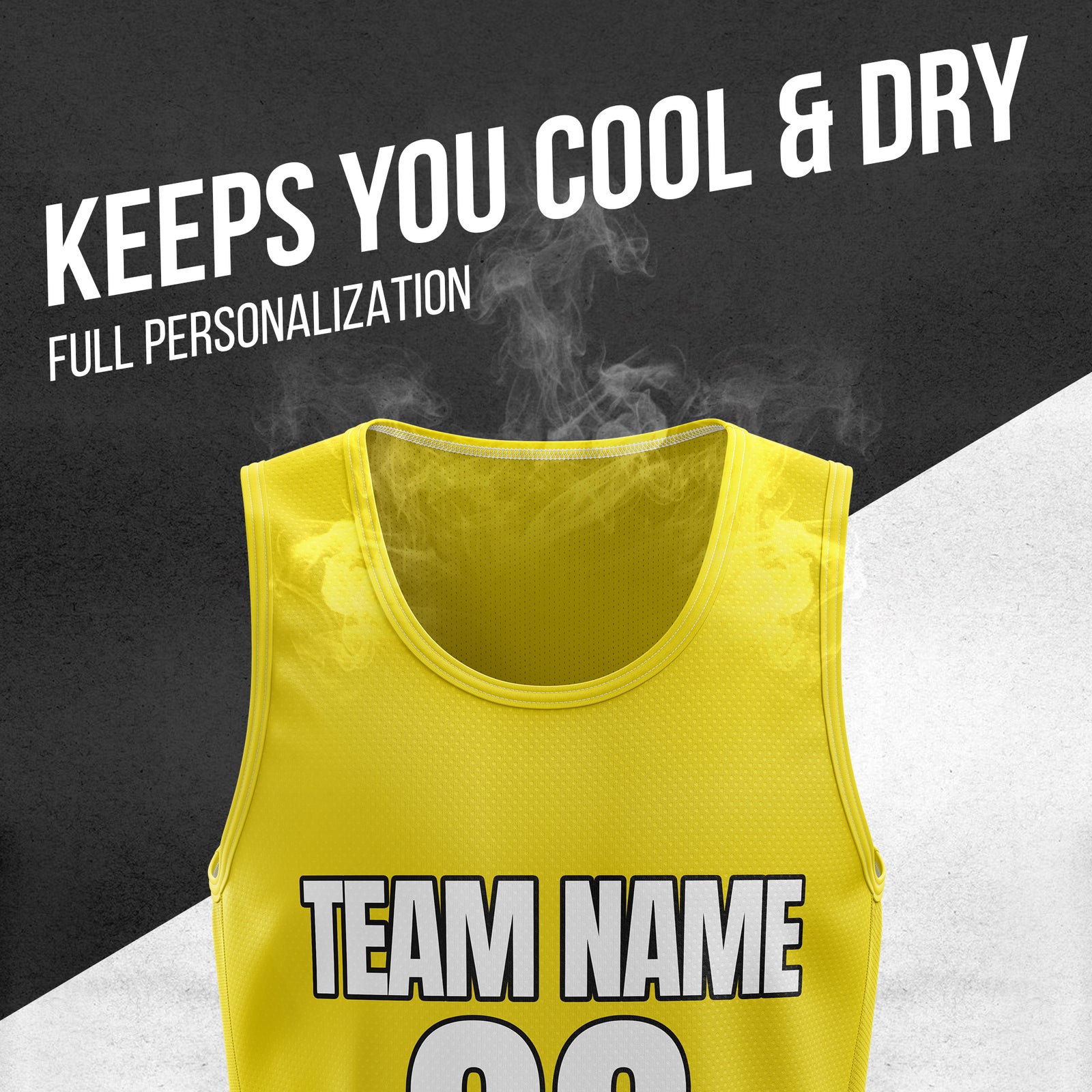 Custom Elite Yellow Color Block Basketball Sets