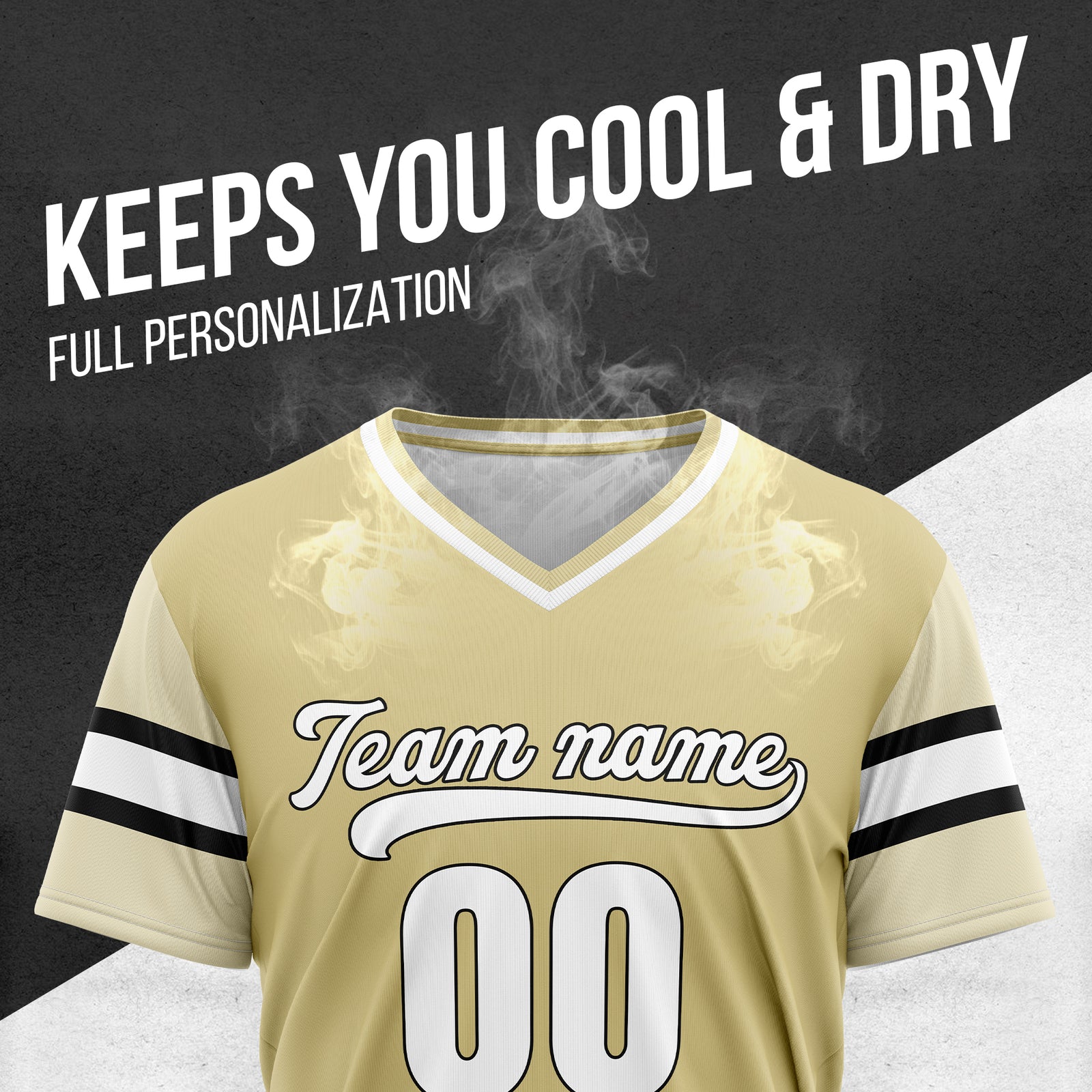 Custom StormLine Khaki Pullover Baseball Sports Jersey Personalized Uniform with Name & Number