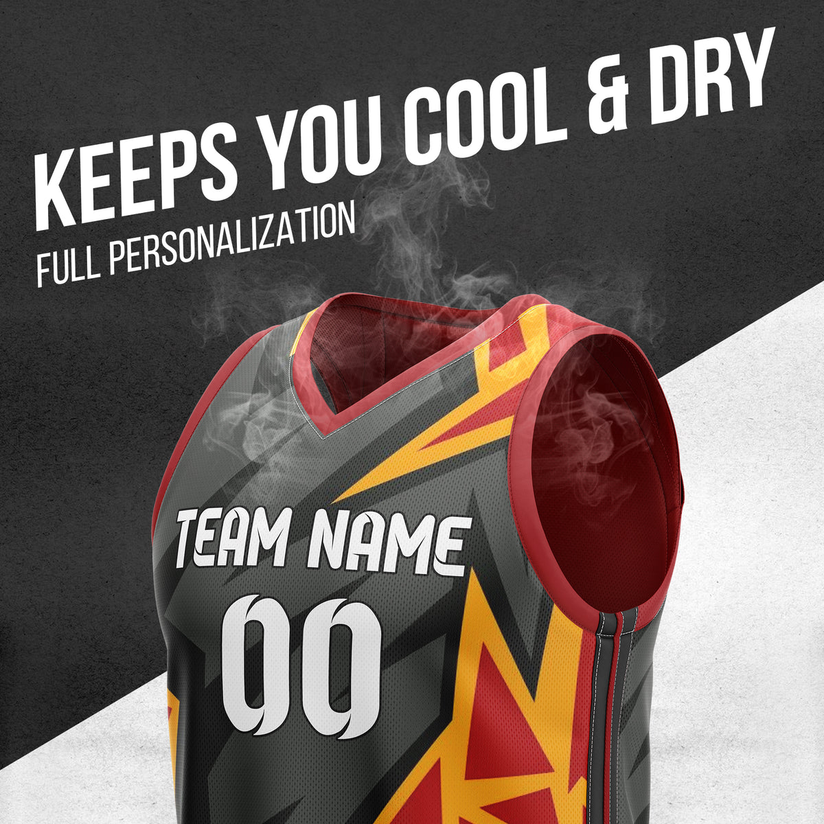 Custom Elite Red Graffiti Pattern Sets Basketball Jersey