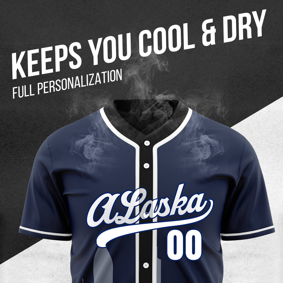 Custom City Horizon Navy Baseball Sports Jersey Personalized Uniform with Name & Number
