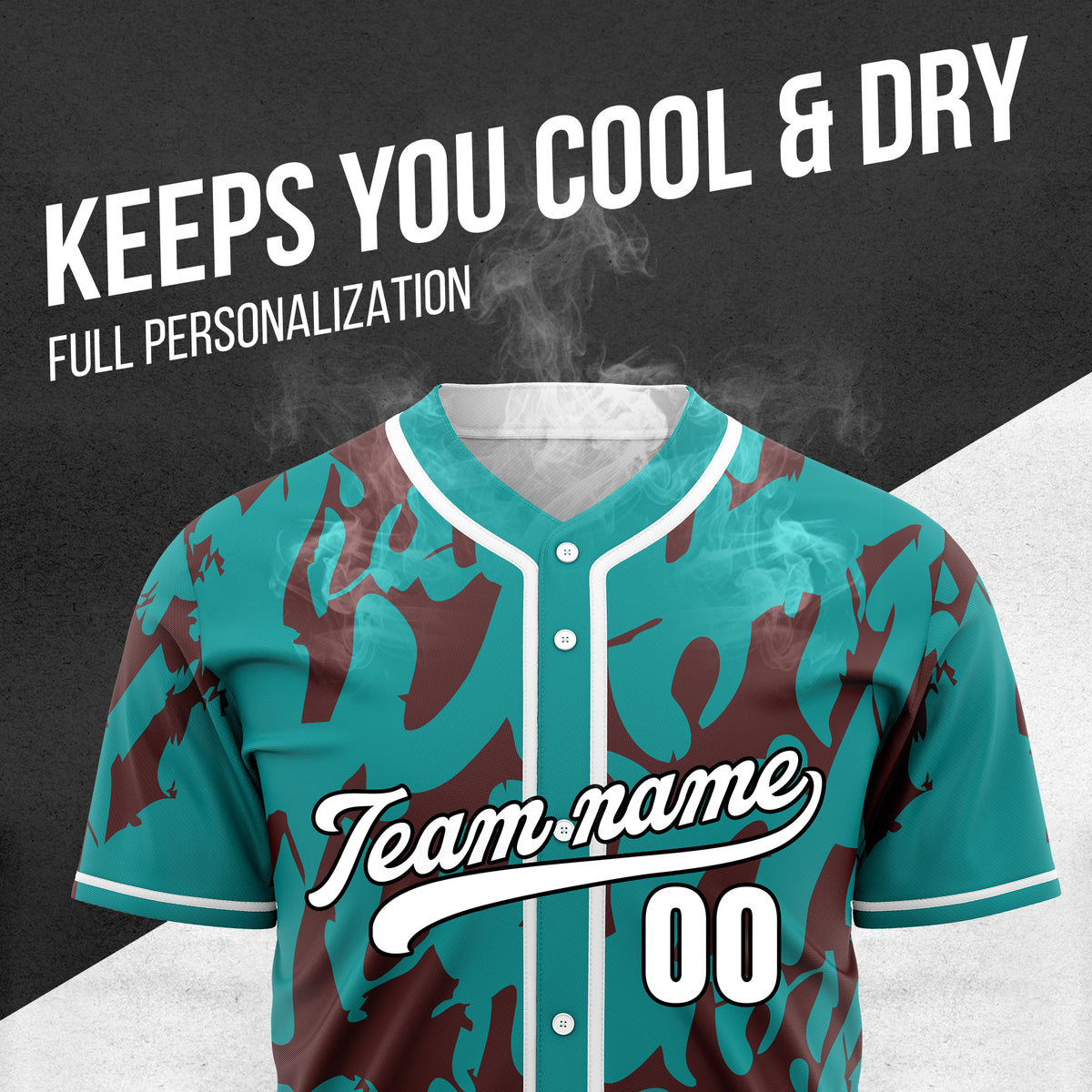Custom Graffiti Sox Teal Baseball Sports Jersey Personalized Uniform with Name & Number