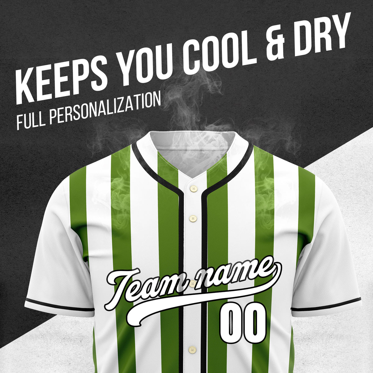 Custom Strikeforce White Raglan Style Baseball Sports Jersey Personalized Uniform with Name & Number