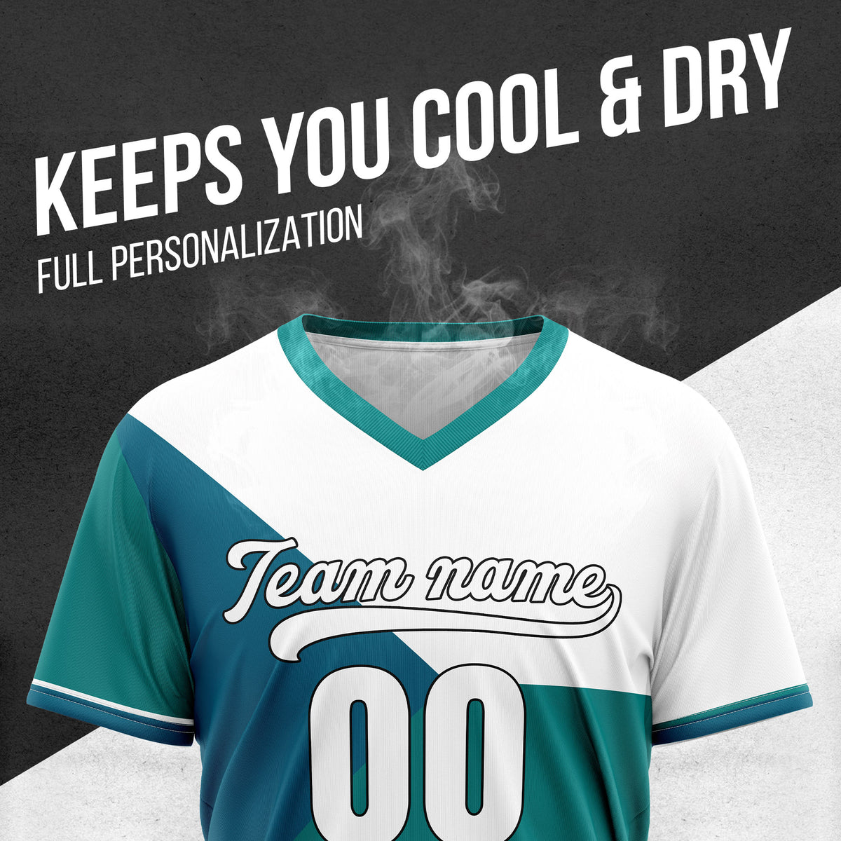 Custom FlexCore Teal Baseball Sports Jersey Personalized Uniform with Name & Number