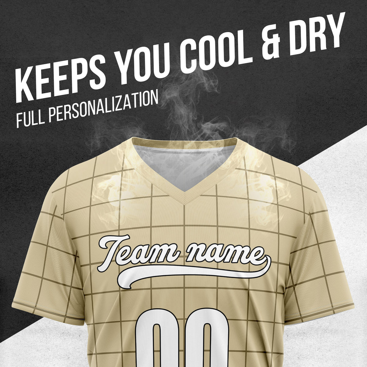 Custom Storm Matrix Khaki Baseball Sports Jersey Personalized Uniform with Name & Number