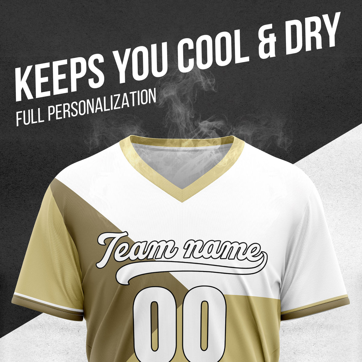 Custom FlexCore Khaki Baseball Sports Jersey Personalized Uniform with Name & Number