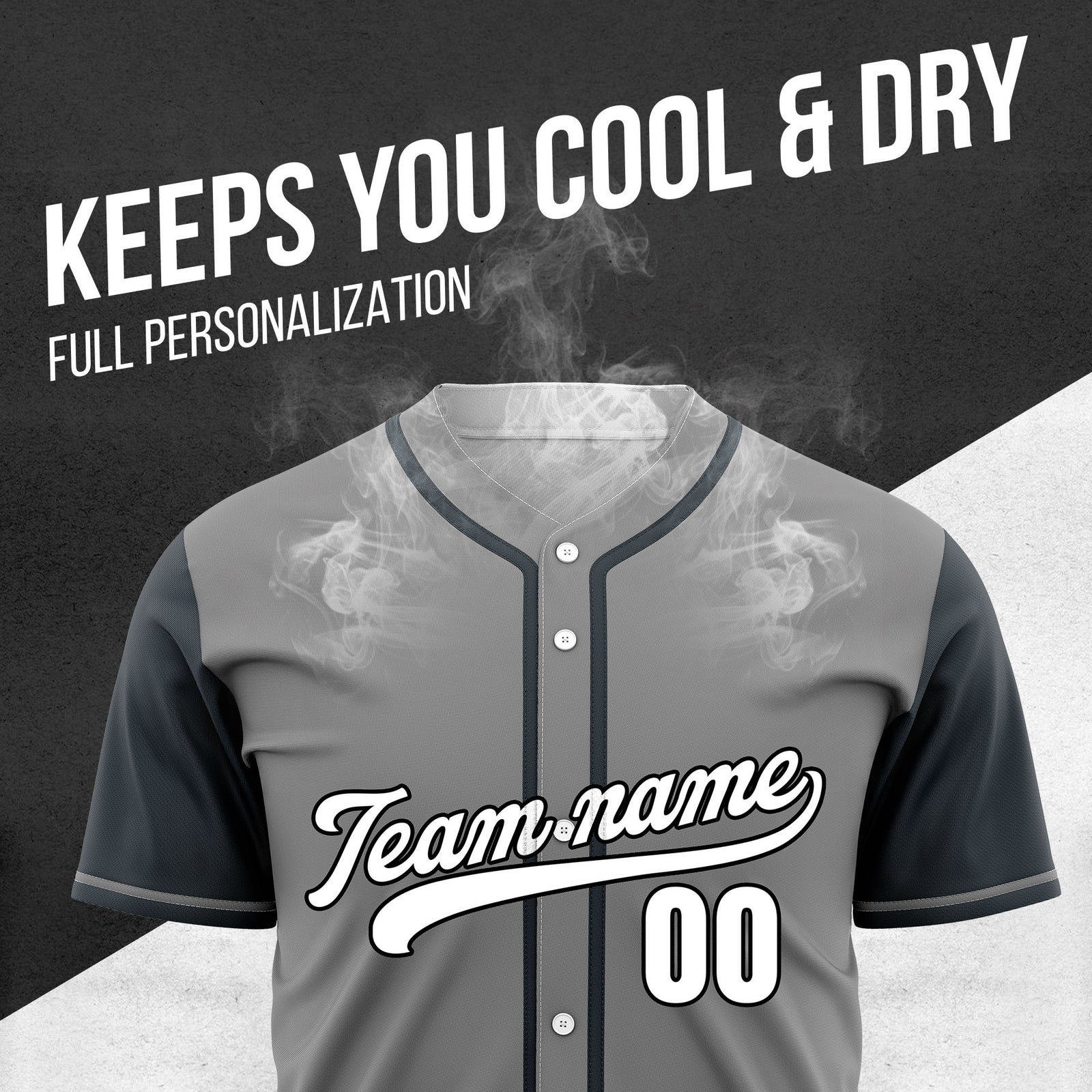 Custom Crimson Grey Raglan Style Baseball Sports Jersey Personalized Uniform with Name & Number