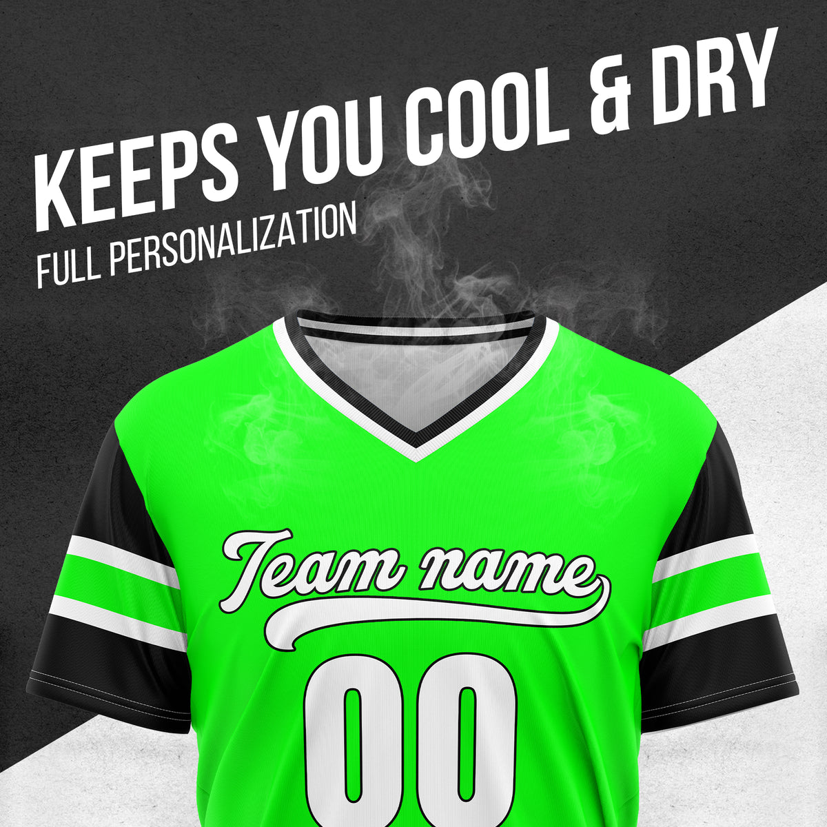 Custom StormLine Green Pullover Baseball Sports Jersey Personalized Uniform with Name & Number