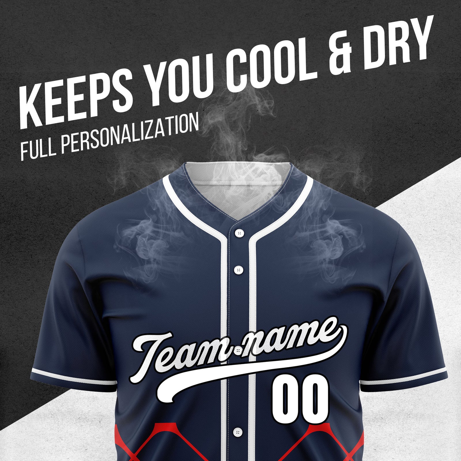 Custom Gridlock Navy Baseball Sports Jersey Personalized Uniform with Name & Number