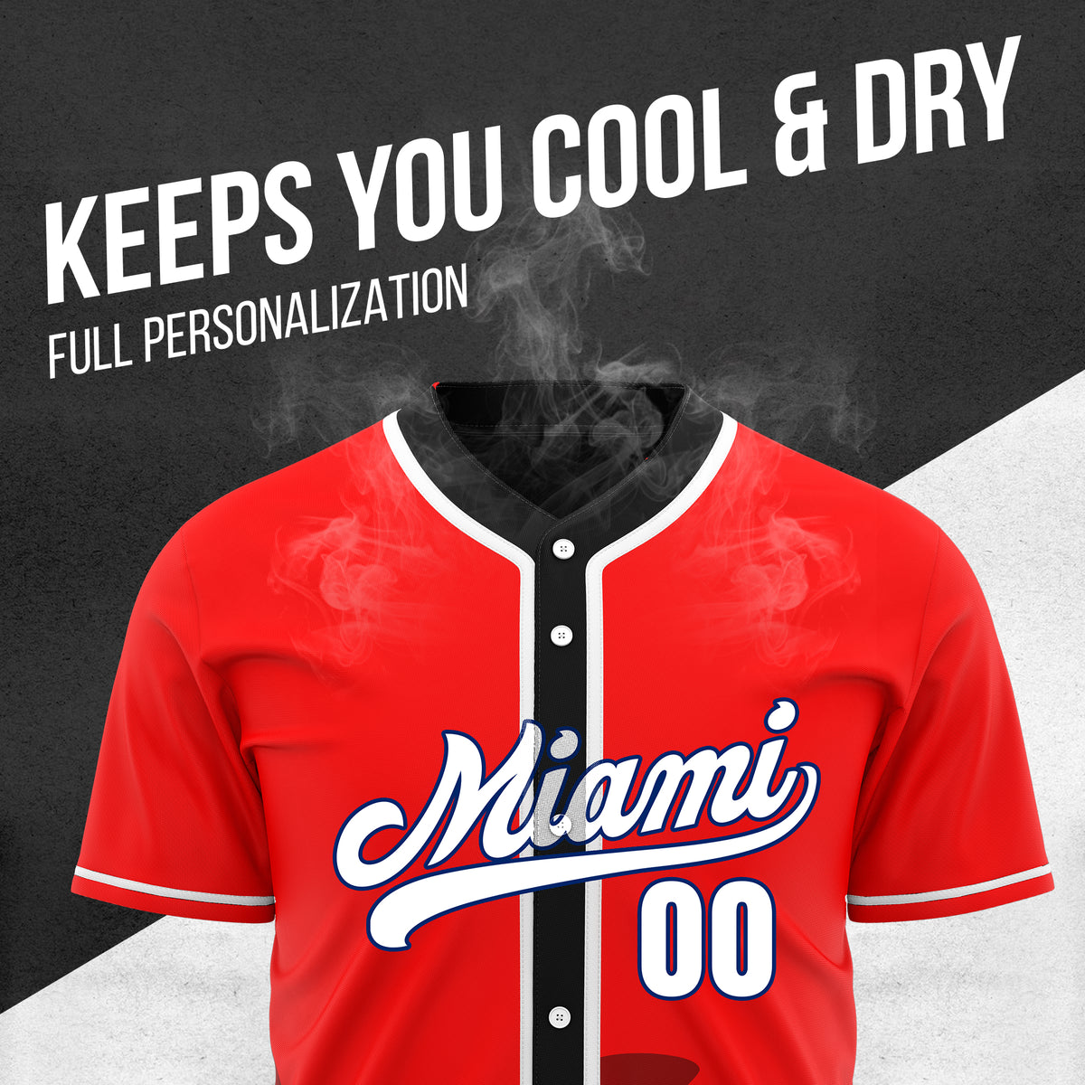Custom City Tide Red Baseball Sports Jersey Personalized Uniform with Name & Number