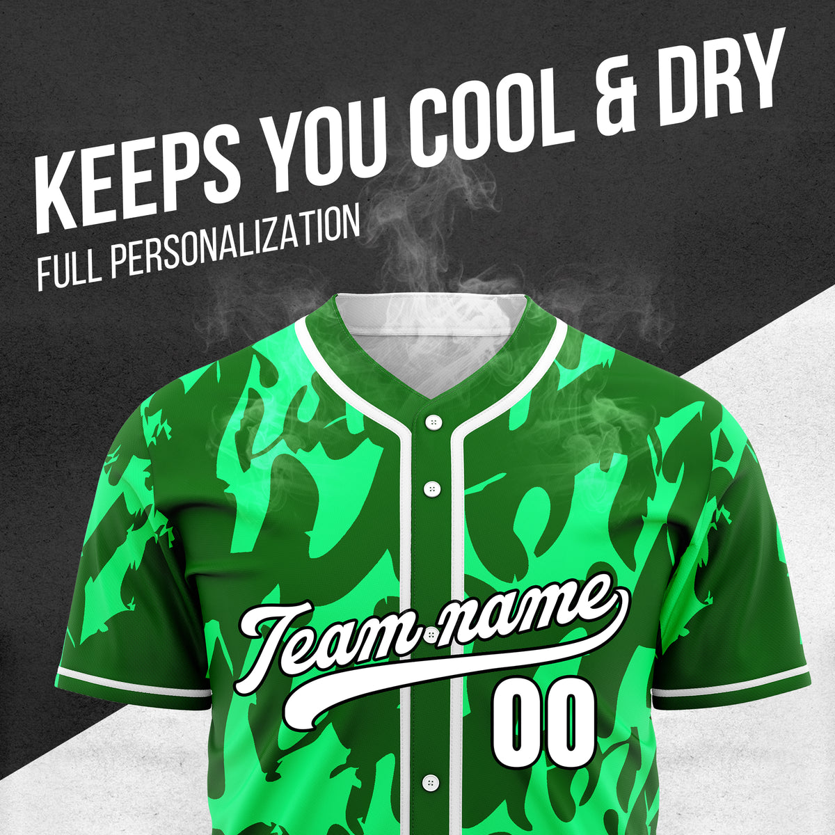 Custom Graffiti Sox Green Baseball Sports Jersey Personalized Uniform with Name & Number