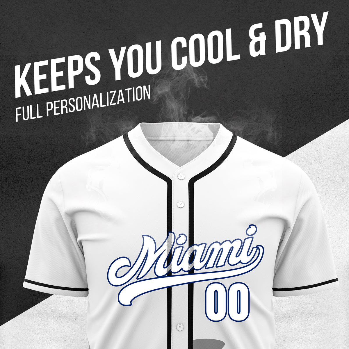 Custom City Tide White Baseball Sports Jersey Personalized Uniform with Name & Number