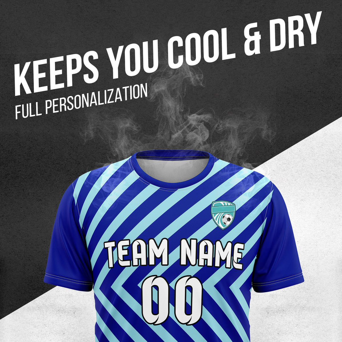 Custom Soccer R Stripes Pro Line Navy Sports Tops Jersey