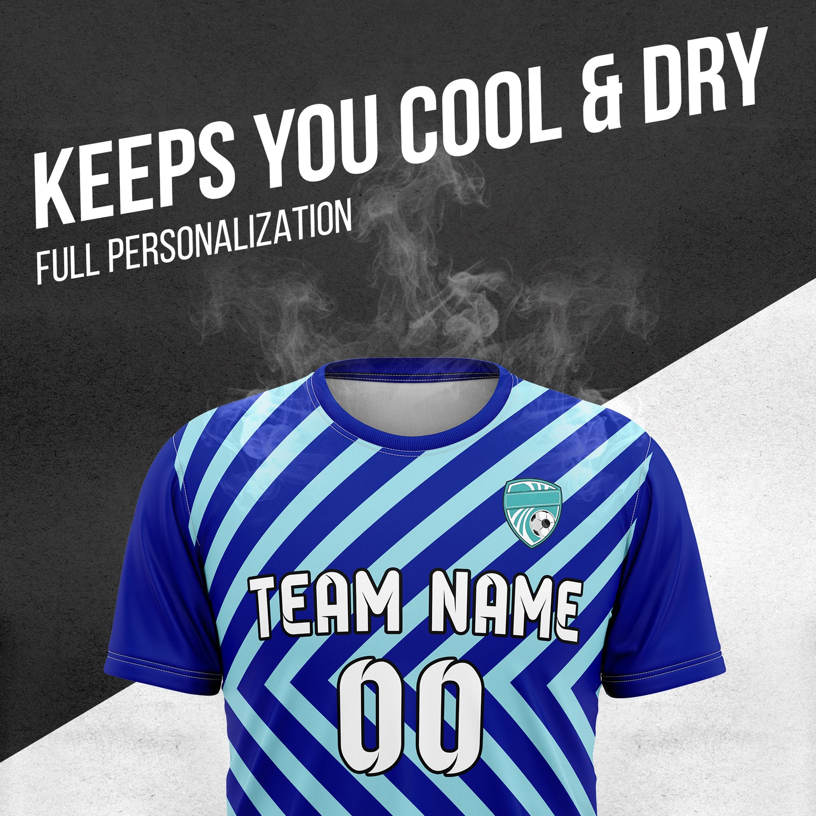 Custom Soccer R Stripes Pro Line Navy Sports Tops Jersey