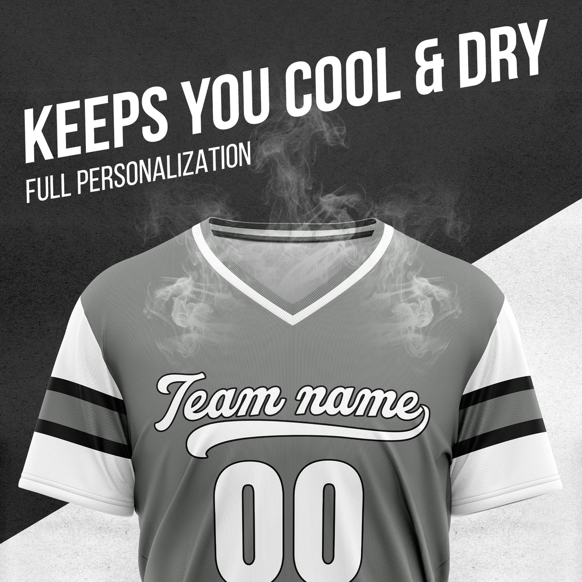 Custom StormLine Grey Pullover Baseball Sports Jersey Personalized Uniform with Name & Number
