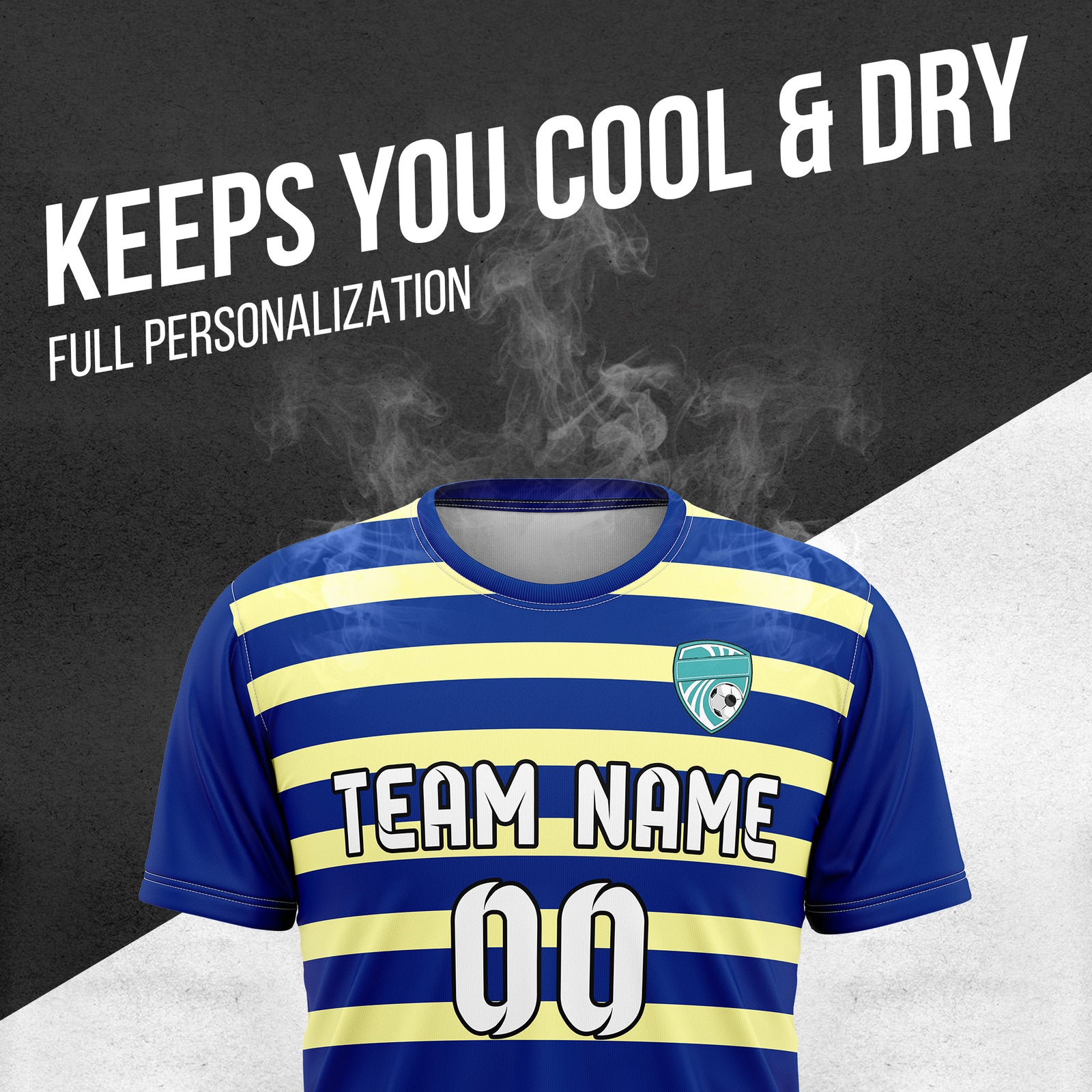 Custom Soccer R Stripes Navy Sports Tops Jersey