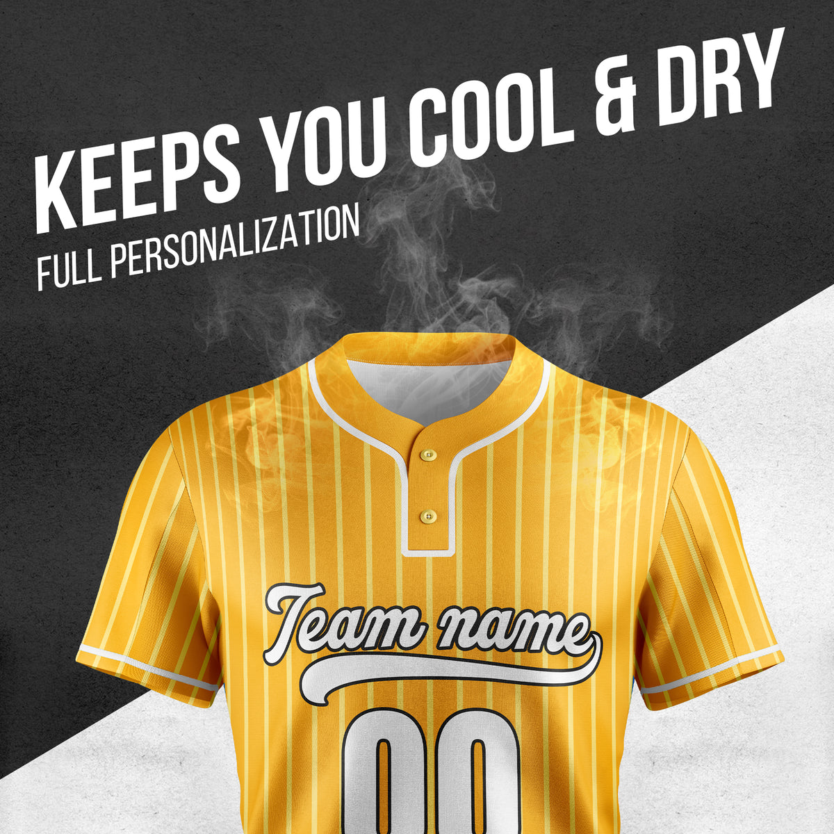 Custom Pinstripe Baseball Orange Sports Jersey Personalized Uniform with Name & Number