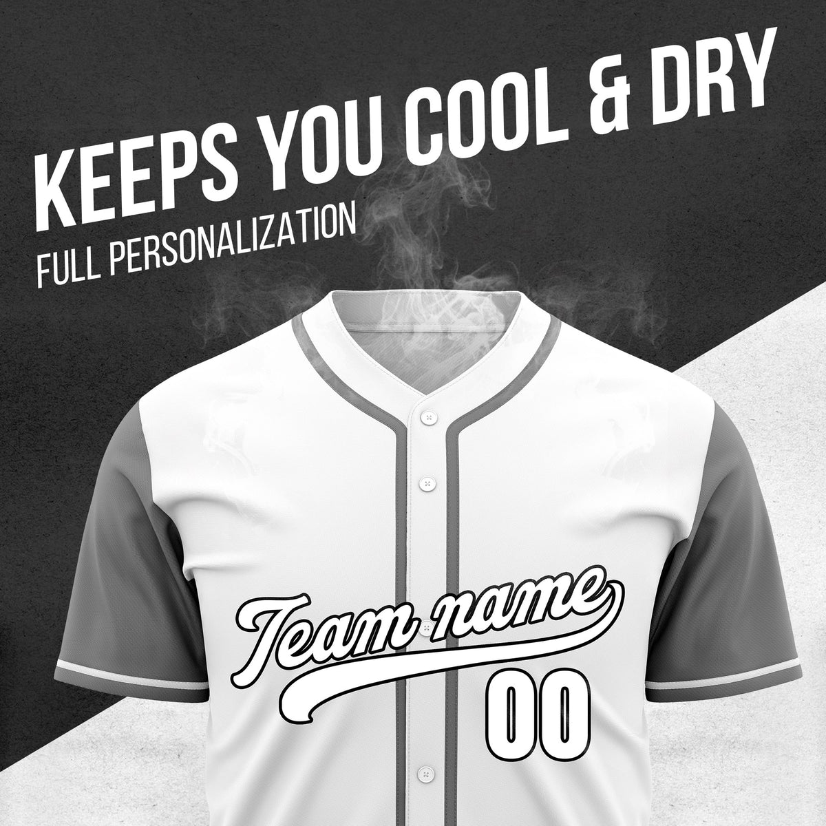Custom Crimson White Raglan Style Baseball Sports Jersey Personalized Uniform with Name & Number