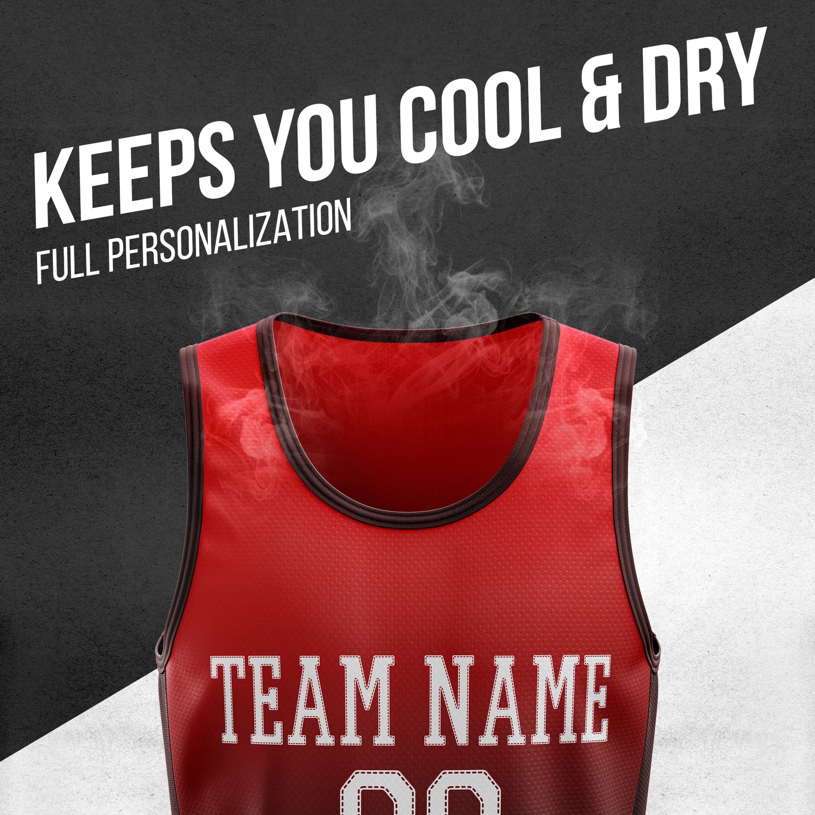 Custom  Red Gradient Fashion Tops Basketball Jersey