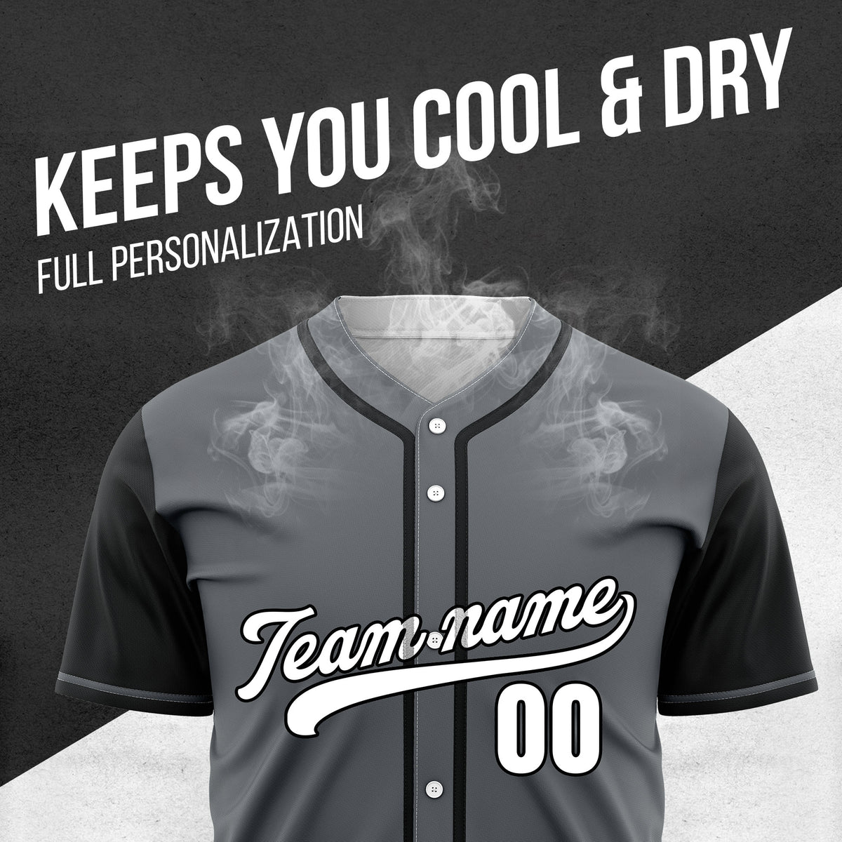 Custom Crimson Dark Grey Raglan Style Baseball Sports Jersey Personalized Uniform with Name & Number
