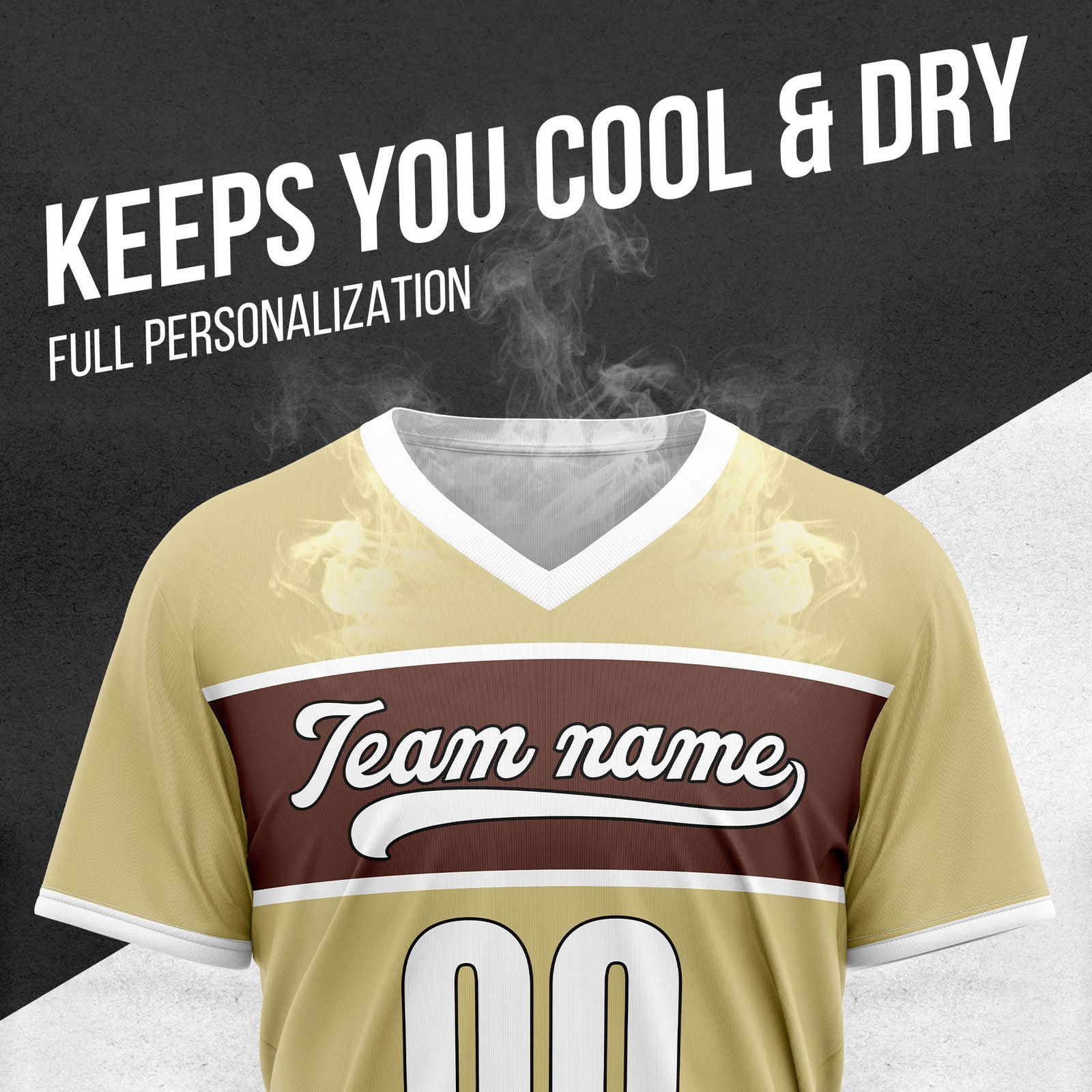Custom ProEdge Khaki Baseball Sports Jersey Personalized Uniform with Name & Number