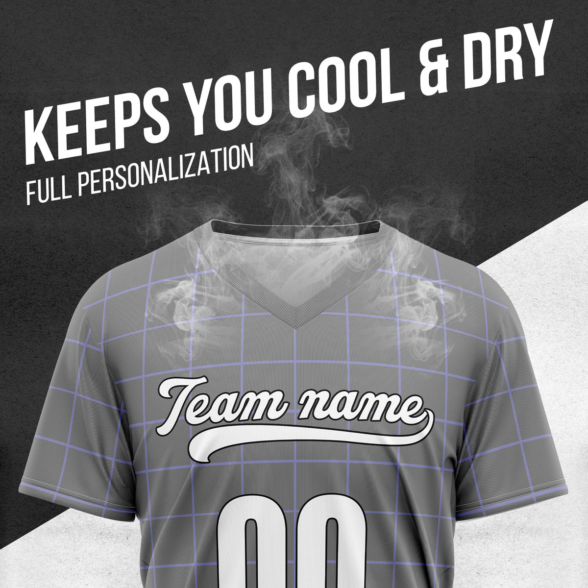 Custom Storm Matrix Grey Baseball Sports Jersey Personalized Uniform with Name & Number