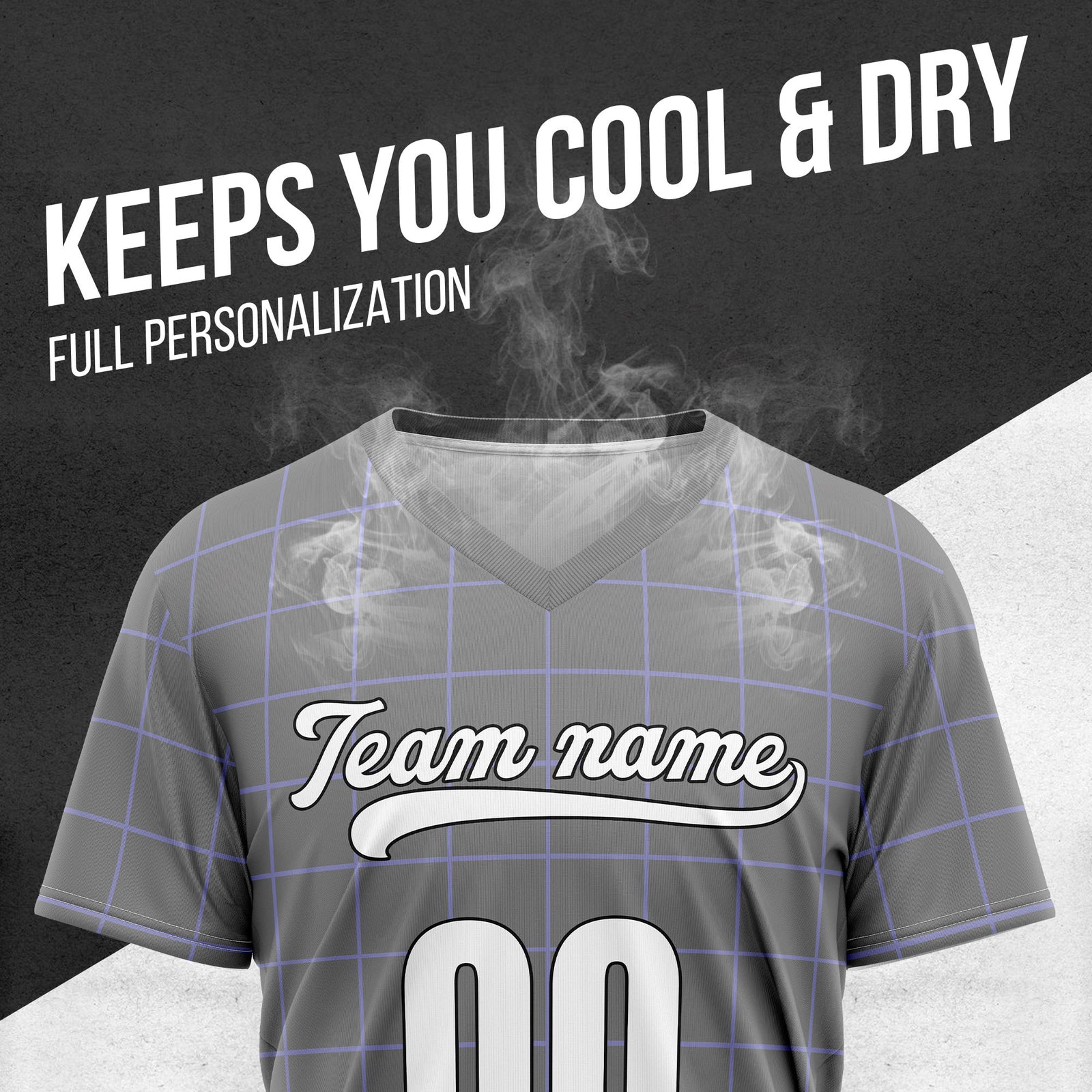 Custom Storm Matrix Grey Baseball Sports Jersey Personalized Uniform with Name & Number